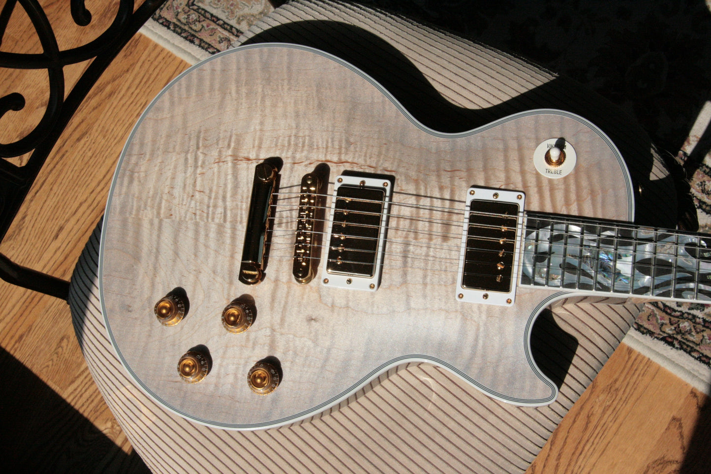 2018 Gibson ICE FLAME Custom Shop Les Paul ULTIMA! Ebony Board, Flametop, CRIMSON SERIES!