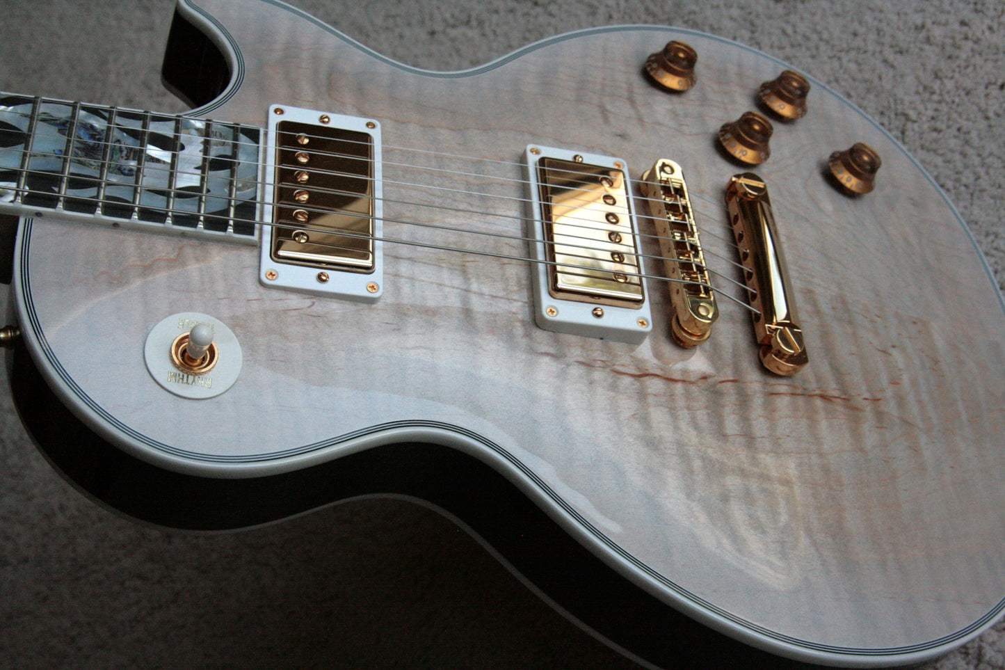 2018 Gibson ICE FLAME Custom Shop Les Paul ULTIMA! Ebony Board, Flametop, CRIMSON SERIES!