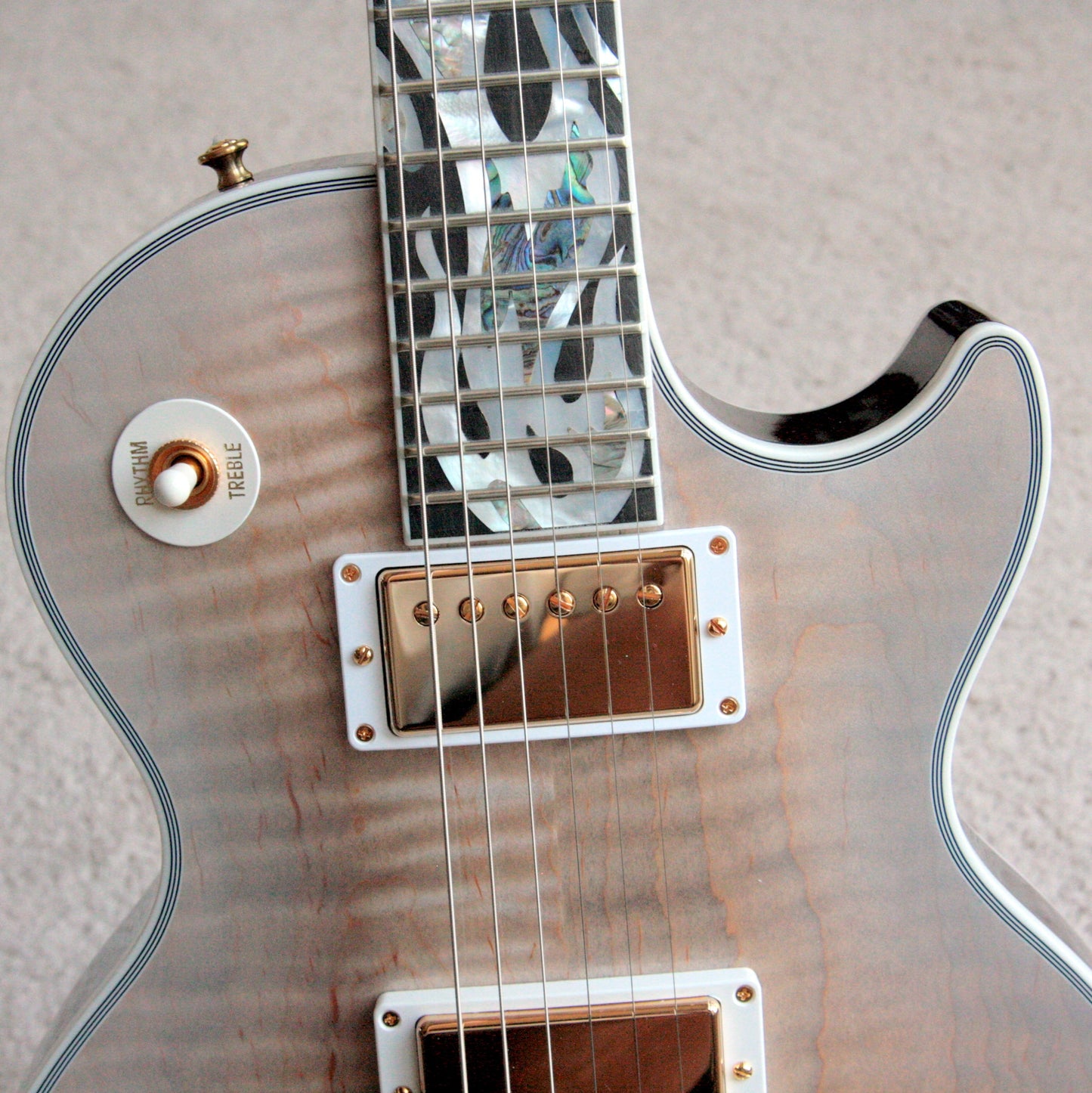 2018 Gibson ICE FLAME Custom Shop Les Paul ULTIMA! Ebony Board, Flametop, CRIMSON SERIES!