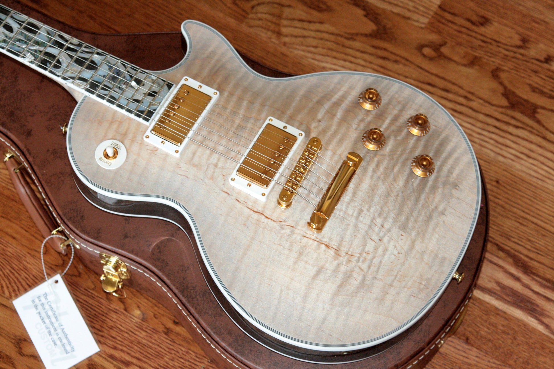 2018 Gibson ICE FLAME Custom Shop Les Paul ULTIMA! Ebony Board, Flametop, CRIMSON SERIES!