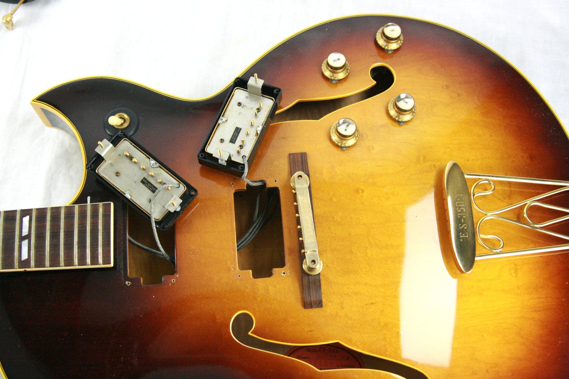 MINTY 1961 Gibson ES-350T Sunburst! 2 PAF's, Rare Florentine Cutaway! Byrdland 335 355 345
