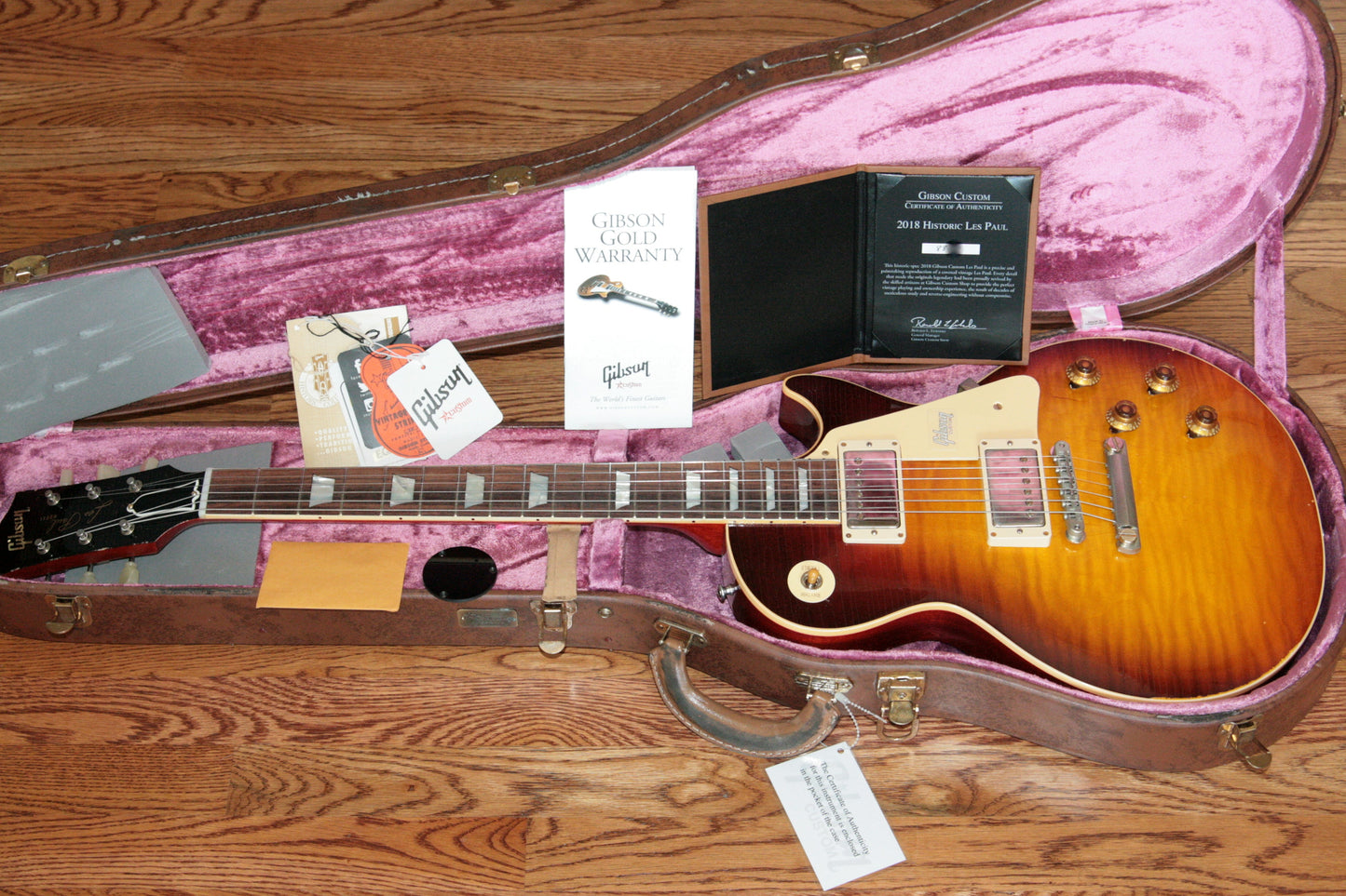 2018 Gibson AGED 1958 Les Paul Historic Reissue! R8 58 Dark Bourbon Fade Custom Shop TH Specs