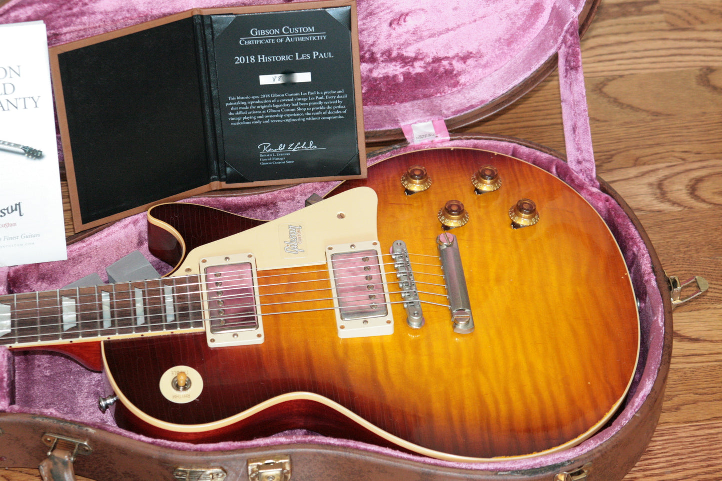 2018 Gibson AGED 1958 Les Paul Historic Reissue! R8 58 Dark Bourbon Fade Custom Shop TH Specs