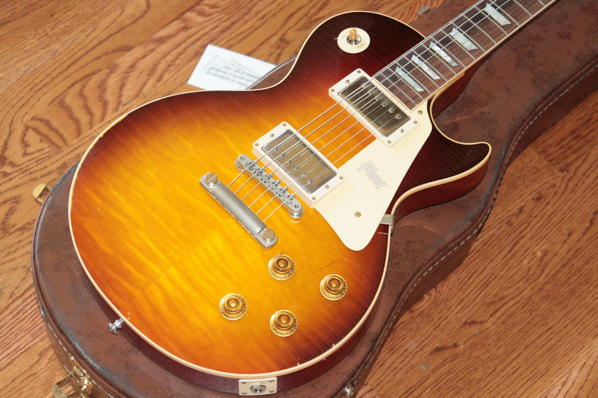 2018 Gibson AGED 1958 Les Paul Historic Reissue! R8 58 Dark Bourbon Fade Custom Shop TH Specs