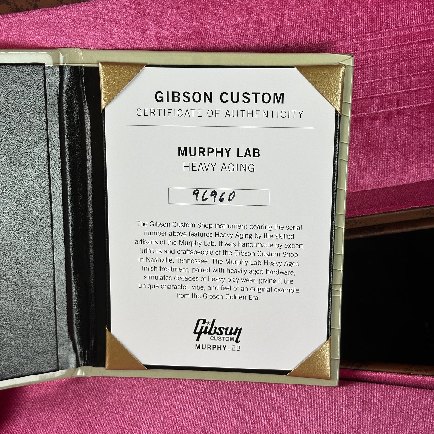 Gibson Custom Shop 1959 Les Paul Standard Reissue Murphy Lab Heavy Aged Golden Poppy Burst w/case 96960