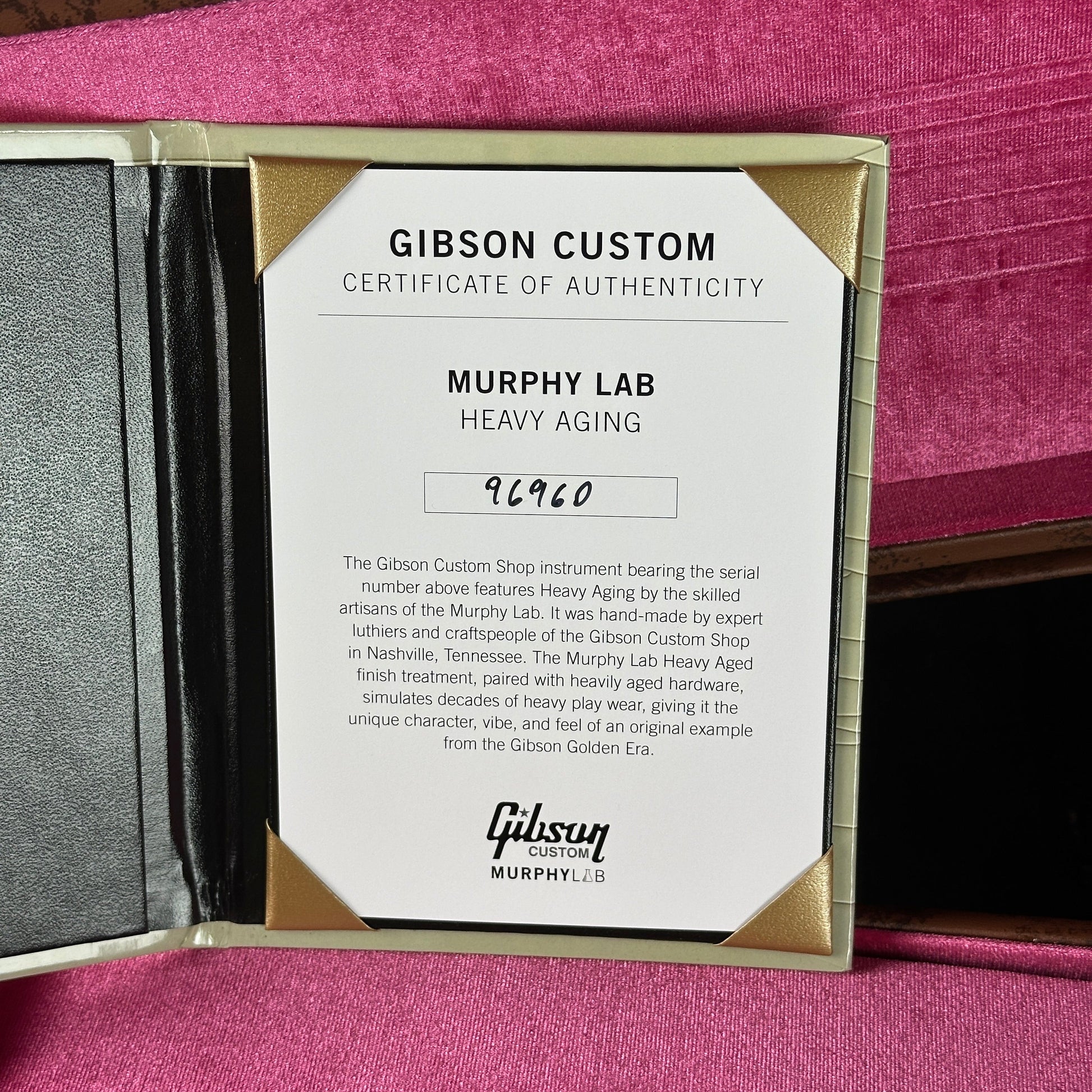 Gibson Custom Shop 1959 Les Paul Standard Reissue Murphy Lab Heavy Aged Golden Poppy Burst w/case 96960