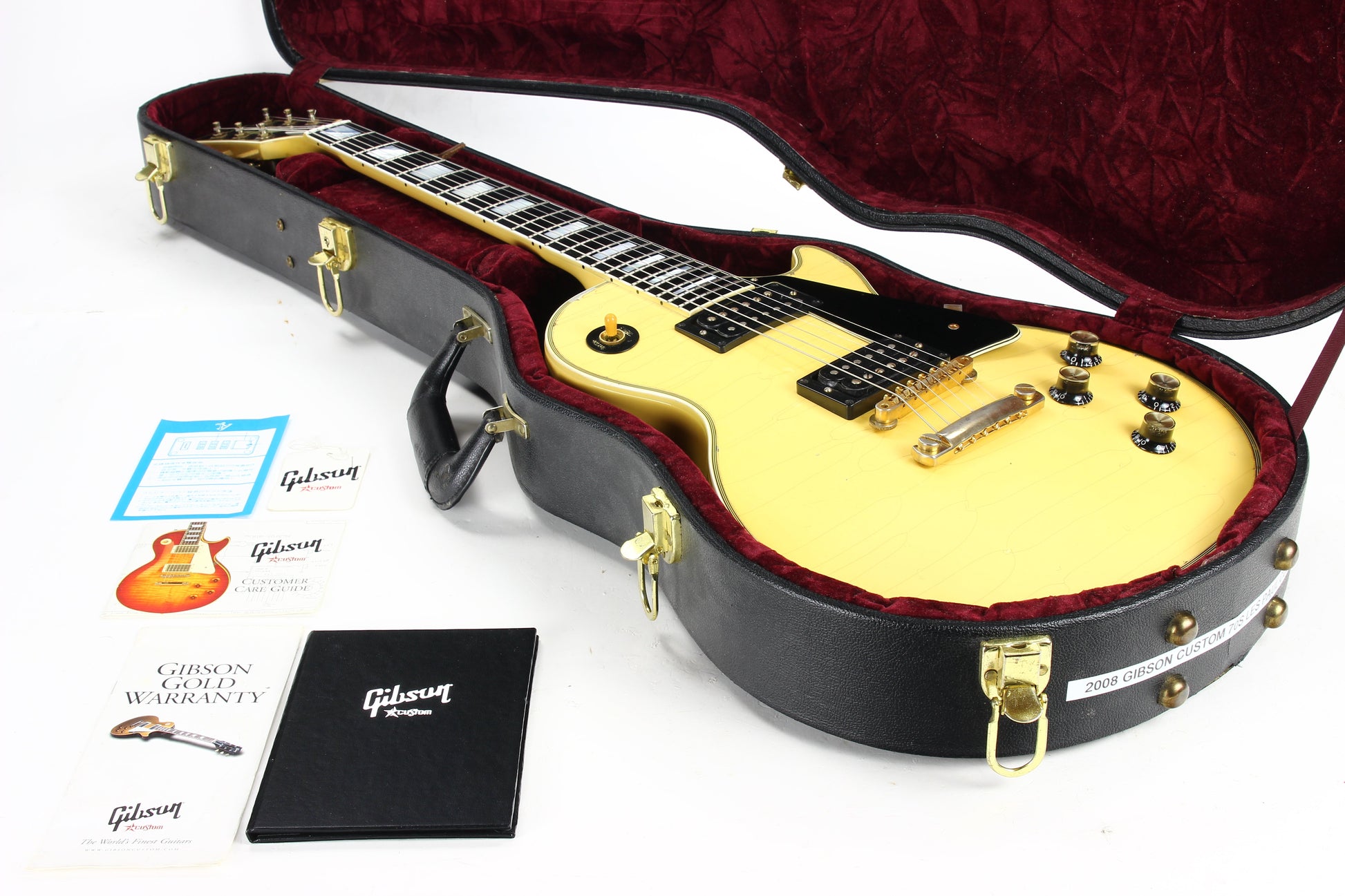 2008 Gibson Custom Shop 70's Les Paul Custom AGED - White, Black Stinger, Limited Edition, '74 Randy Rhoads/Steve Jones
