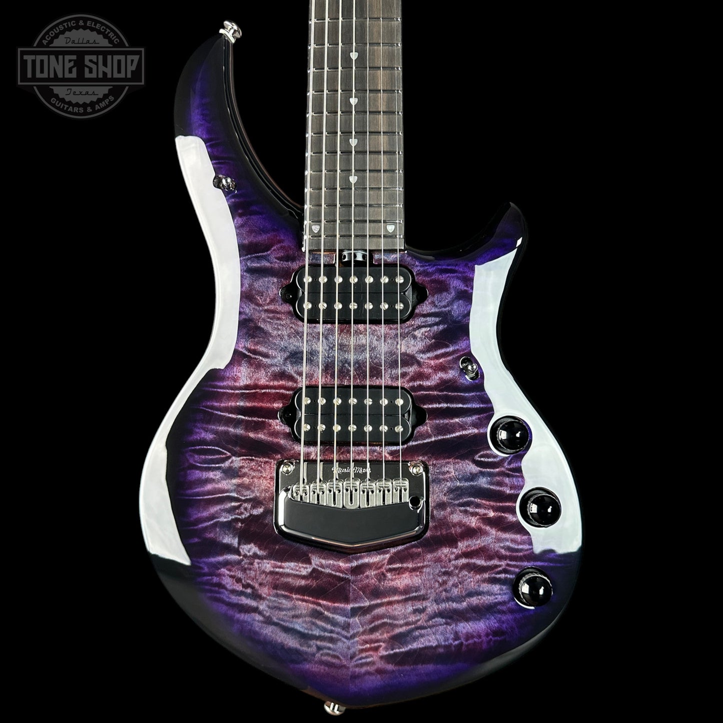 Ernie Ball Music Man Majesty 7 Select Purple Nebula II EB w/case