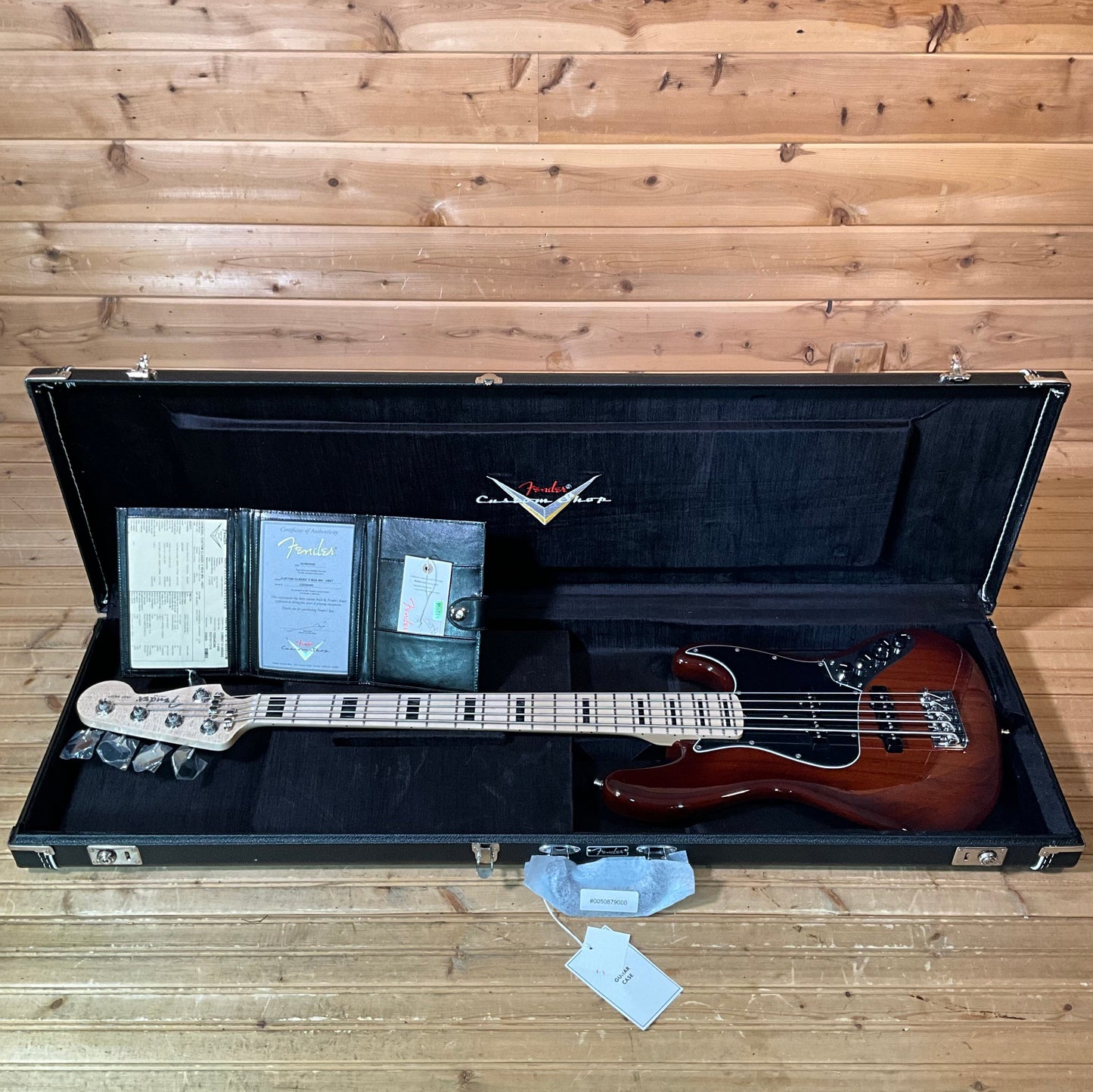 Fender Custom Shop Custom Classic V Electric Jazz Bass Guitar - Violin Burst