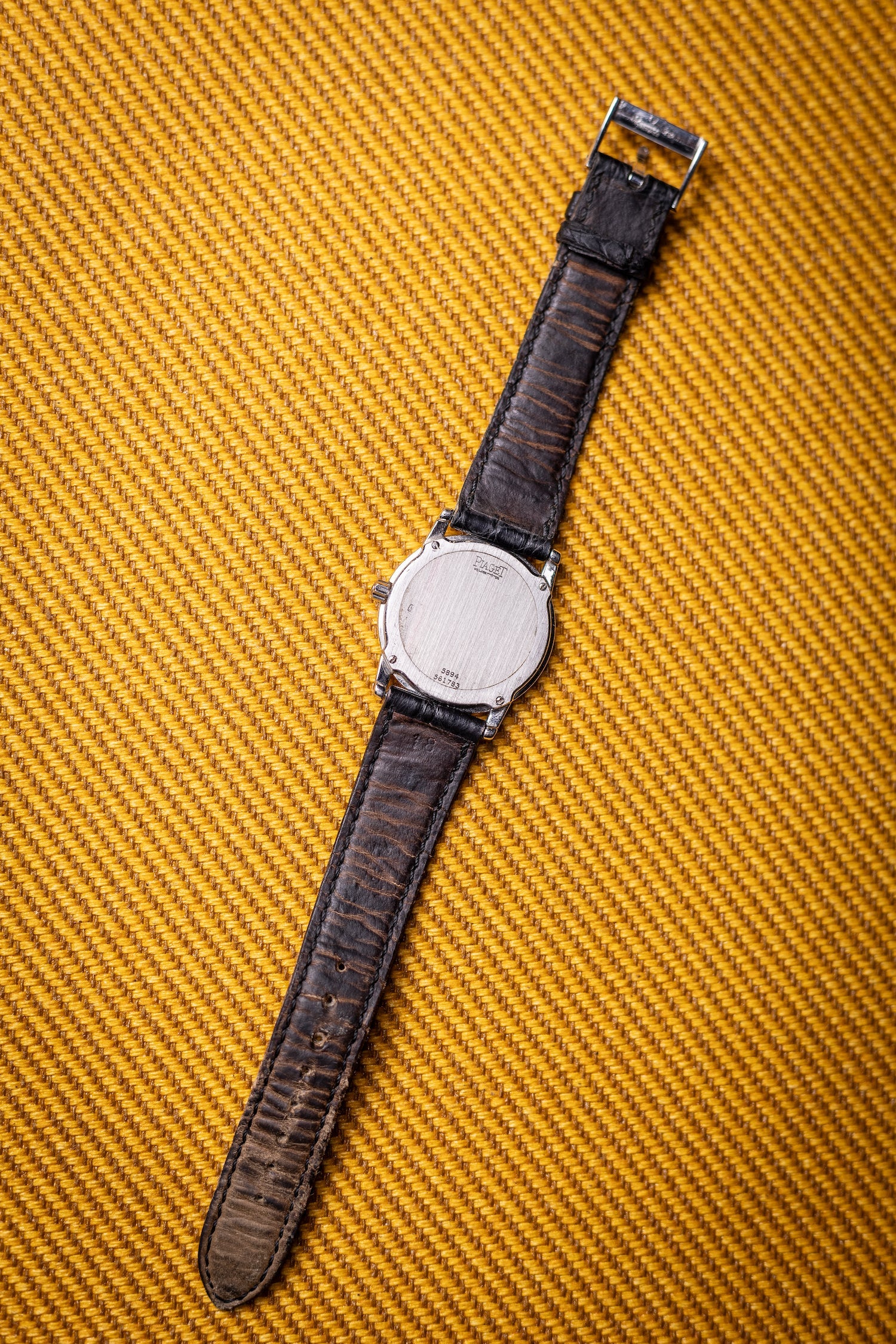 1980's Piaget Protocole Obsidian Dial White Gold Ref. 5894