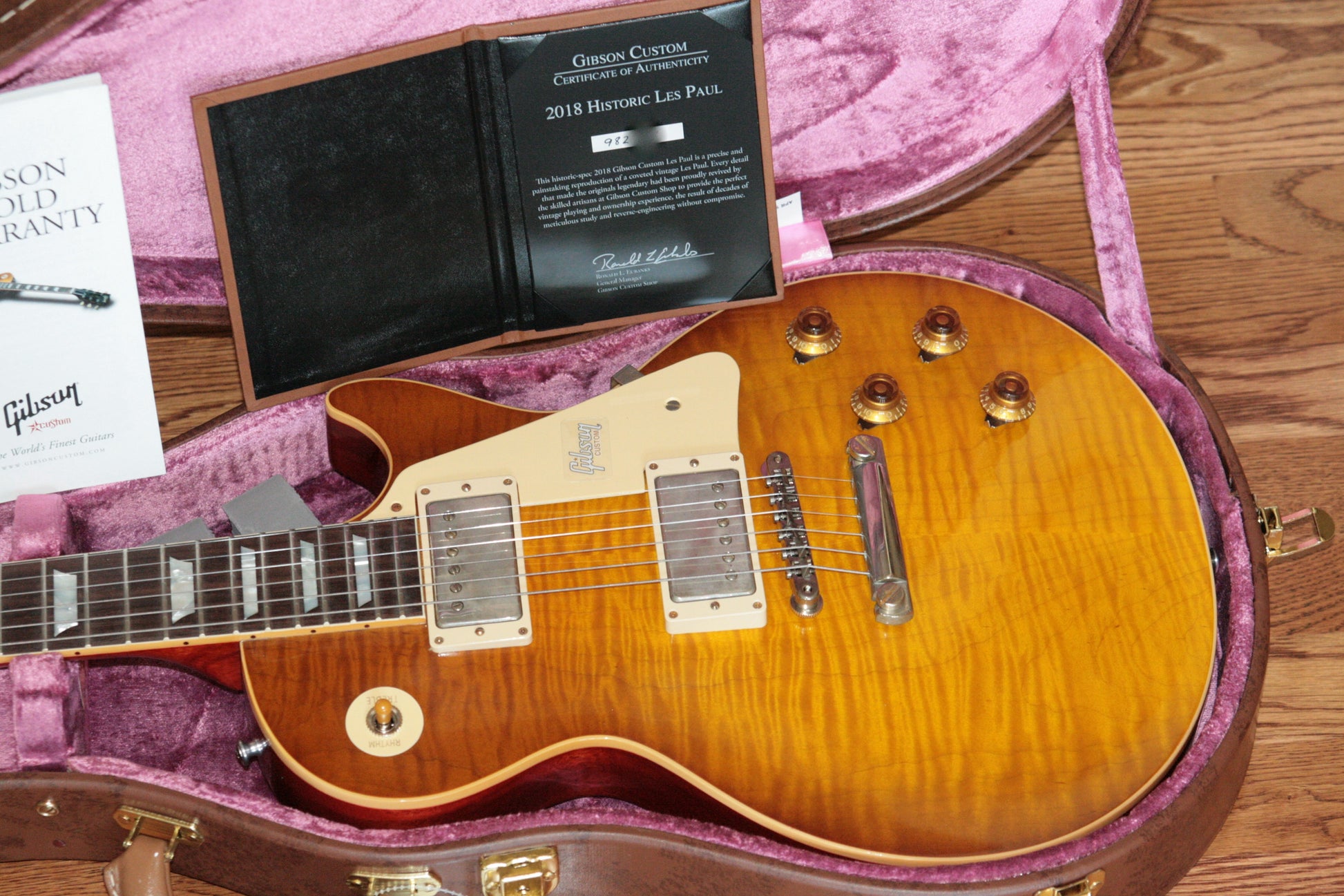 2018 Gibson 1959 Les Paul Historic Reissue! R9 59 HONEY LEMON FADE Custom Shop TH Spec