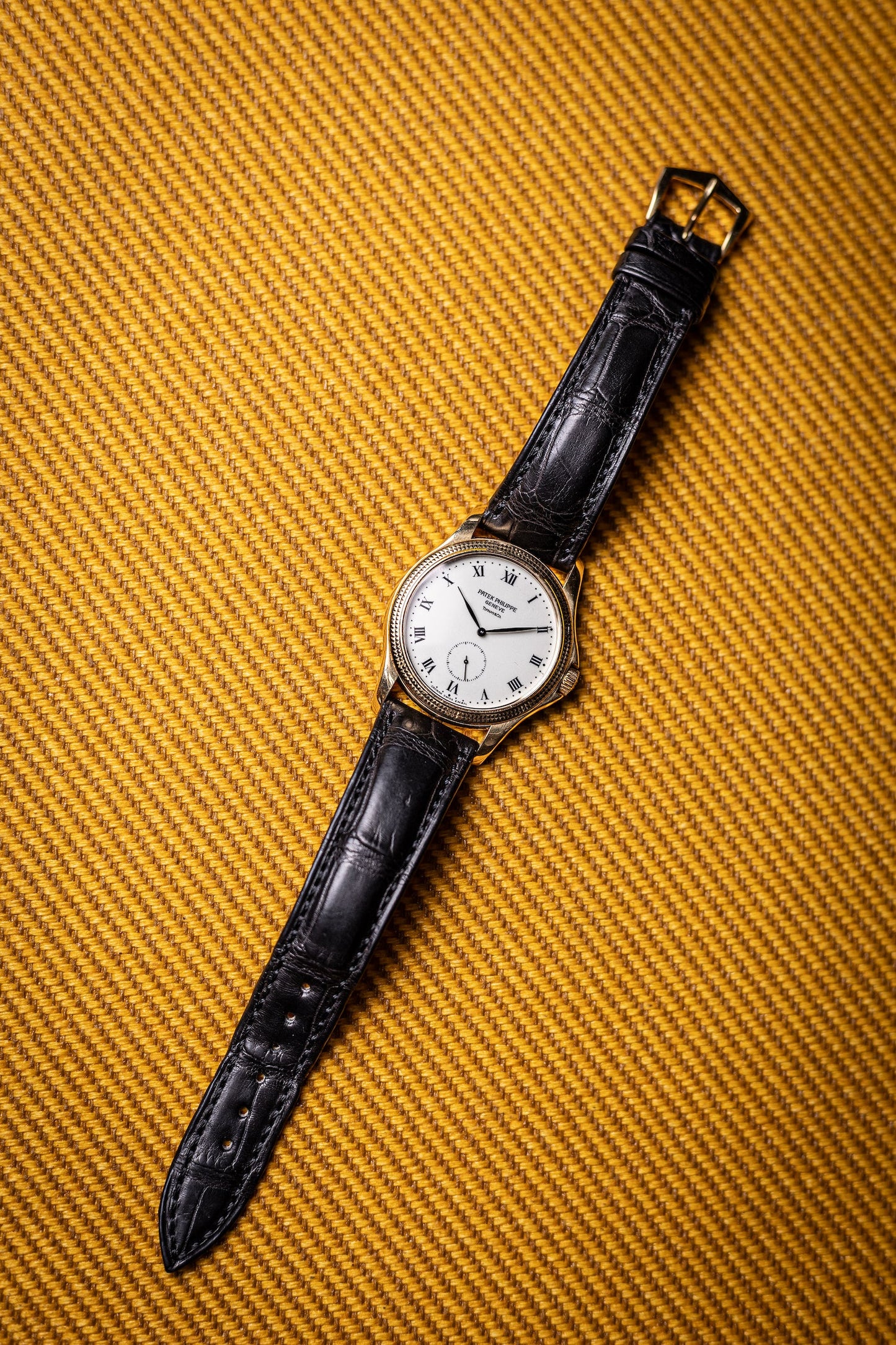 2000s Patek Philippe Calatrava Tiffany & Co. Yellow Gold Ref. 5115J