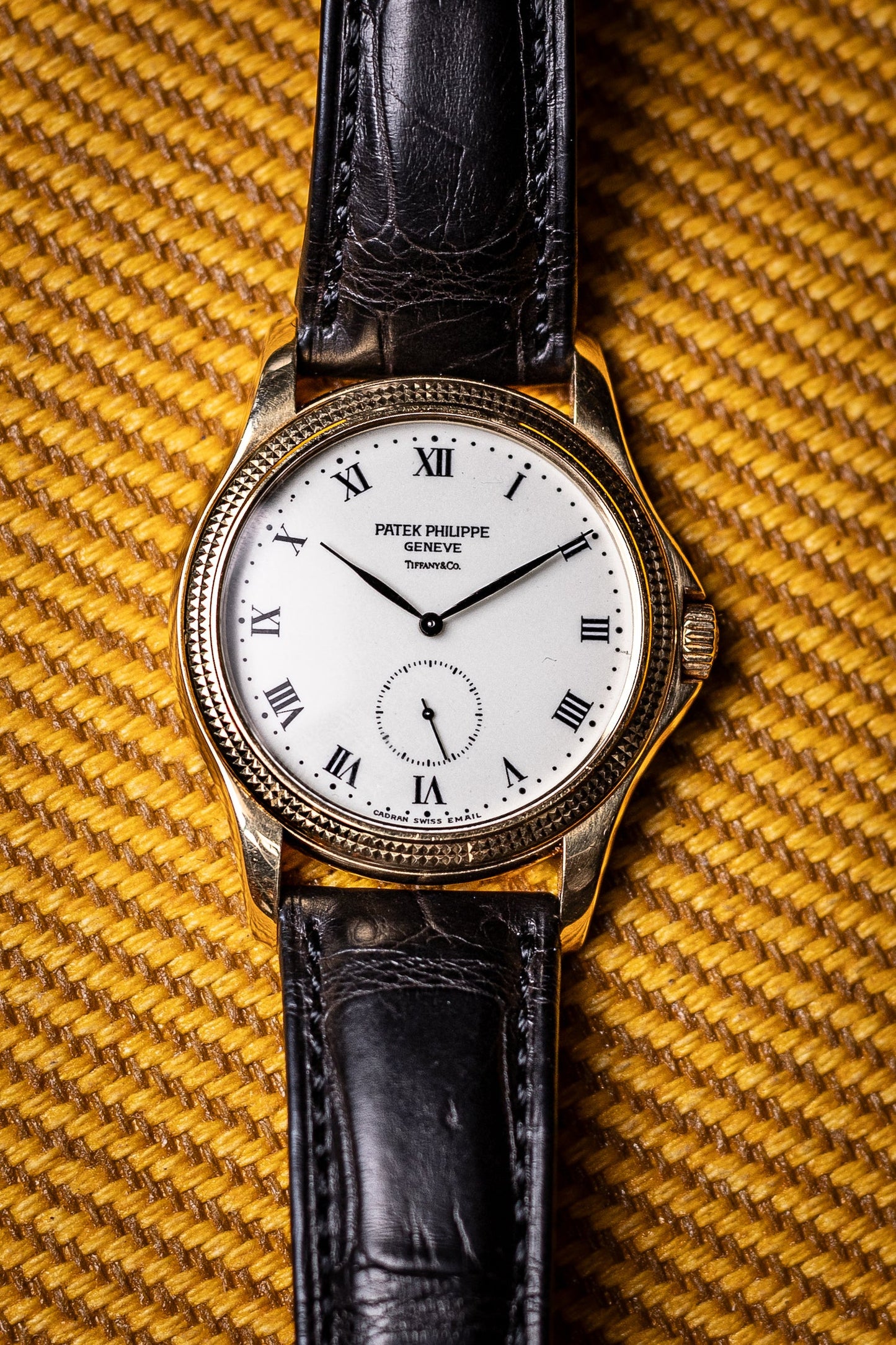 2000s Patek Philippe Calatrava Tiffany & Co. Yellow Gold Ref. 5115J