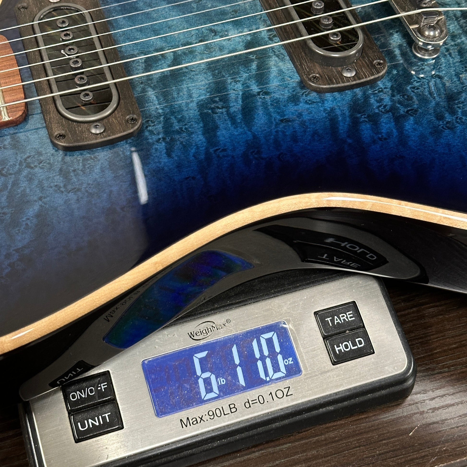 Powers Electric A-Type Select Birdseye Glacier Burst w/softcase