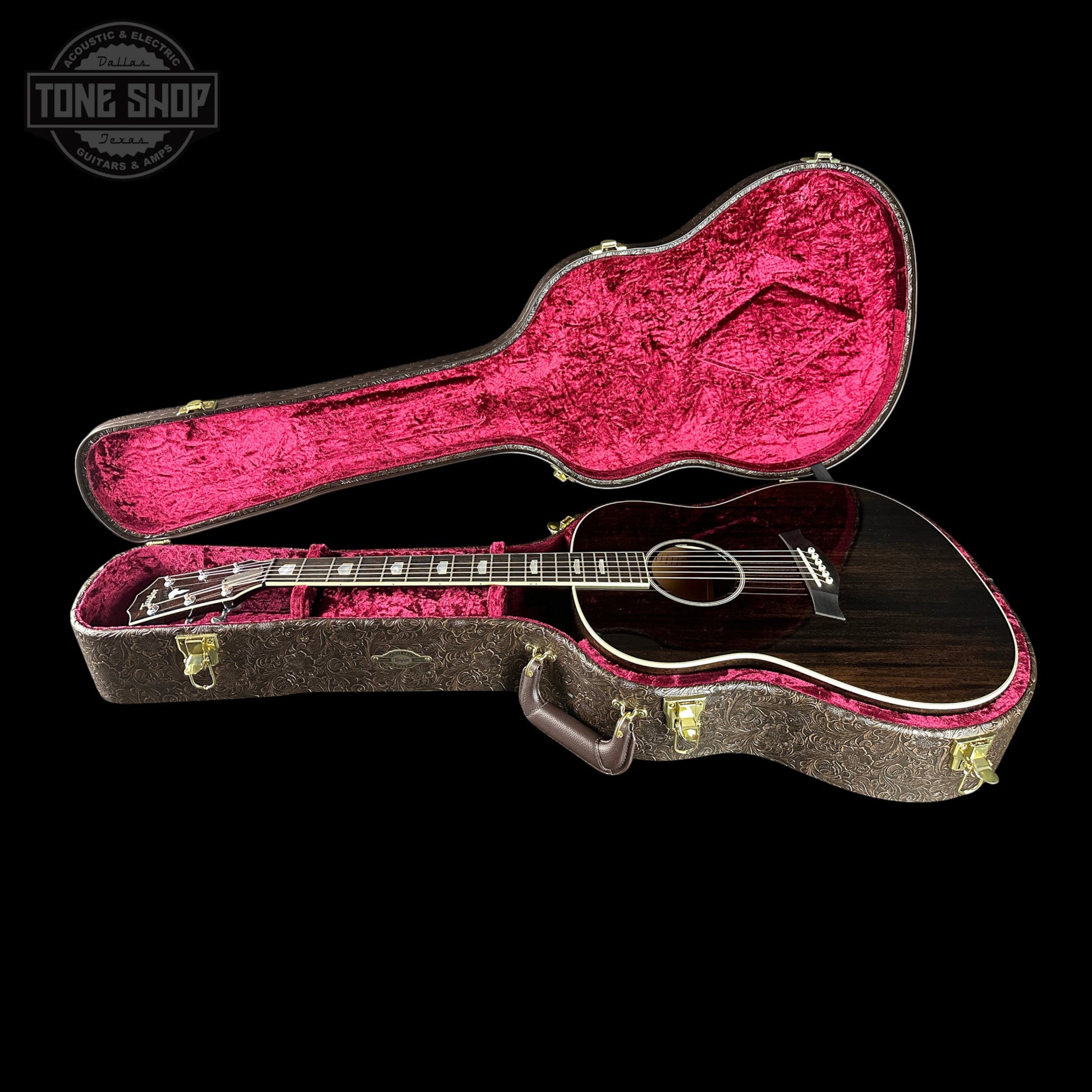 Taylor Custom Grand Pacific Mahogany Weathered Barn w/case