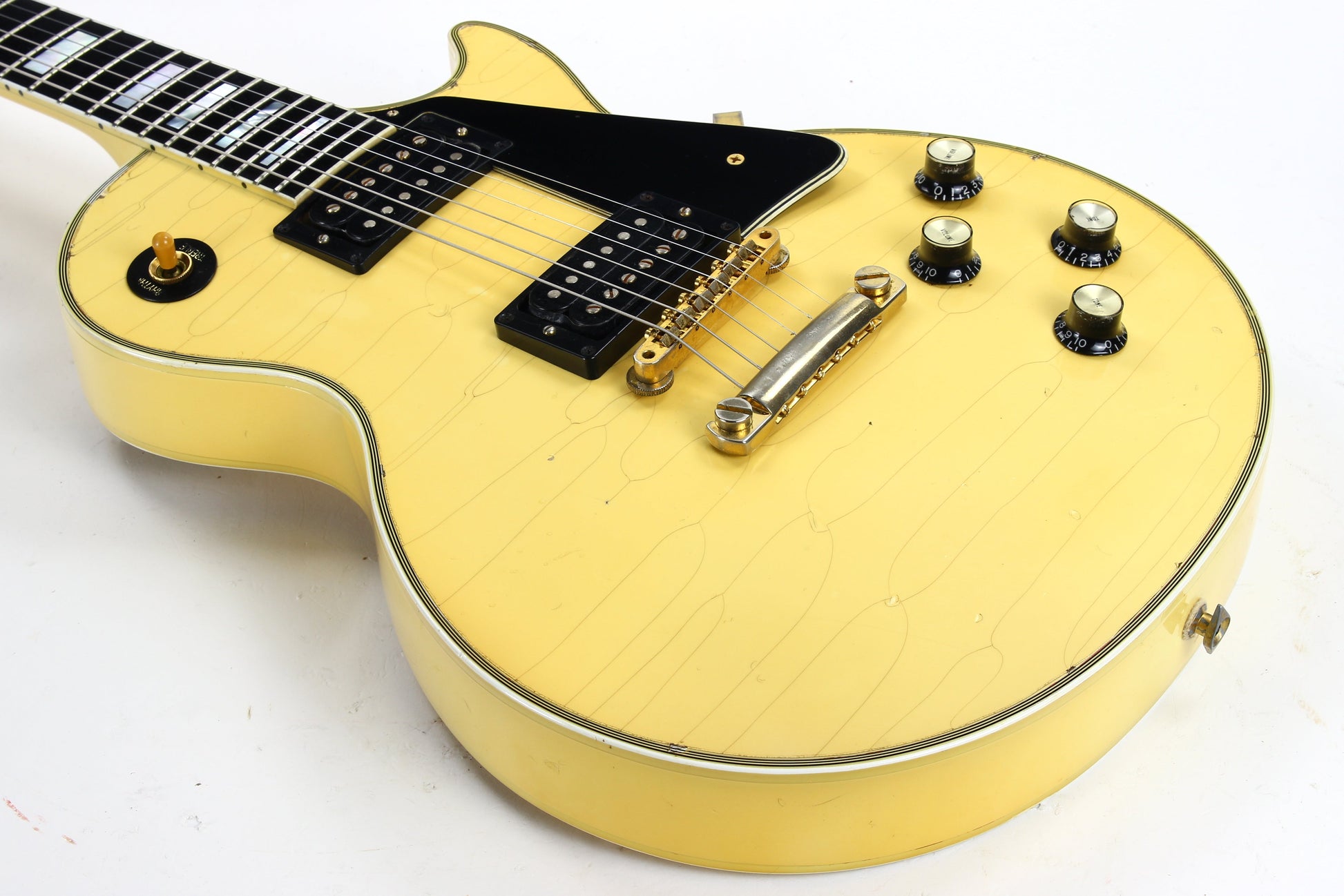 2008 Gibson Custom Shop 70's Les Paul Custom AGED - White, Black Stinger, Limited Edition, '74 Randy Rhoads/Steve Jones