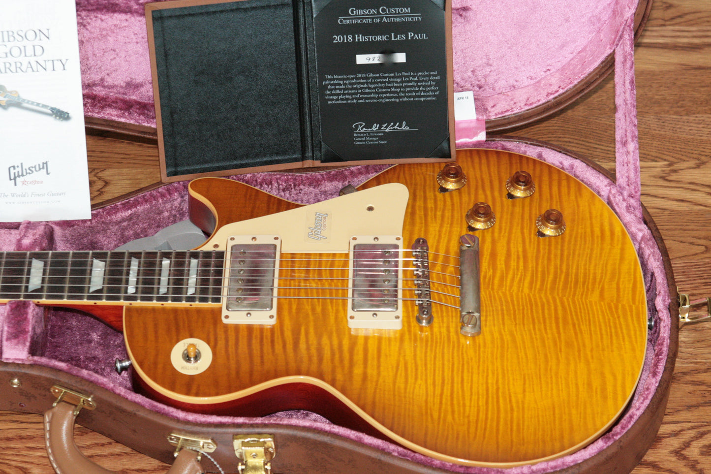 2018 Gibson 1959 Les Paul Historic Reissue! R9 59 HONEY LEMON FADE Custom Shop TH Spec