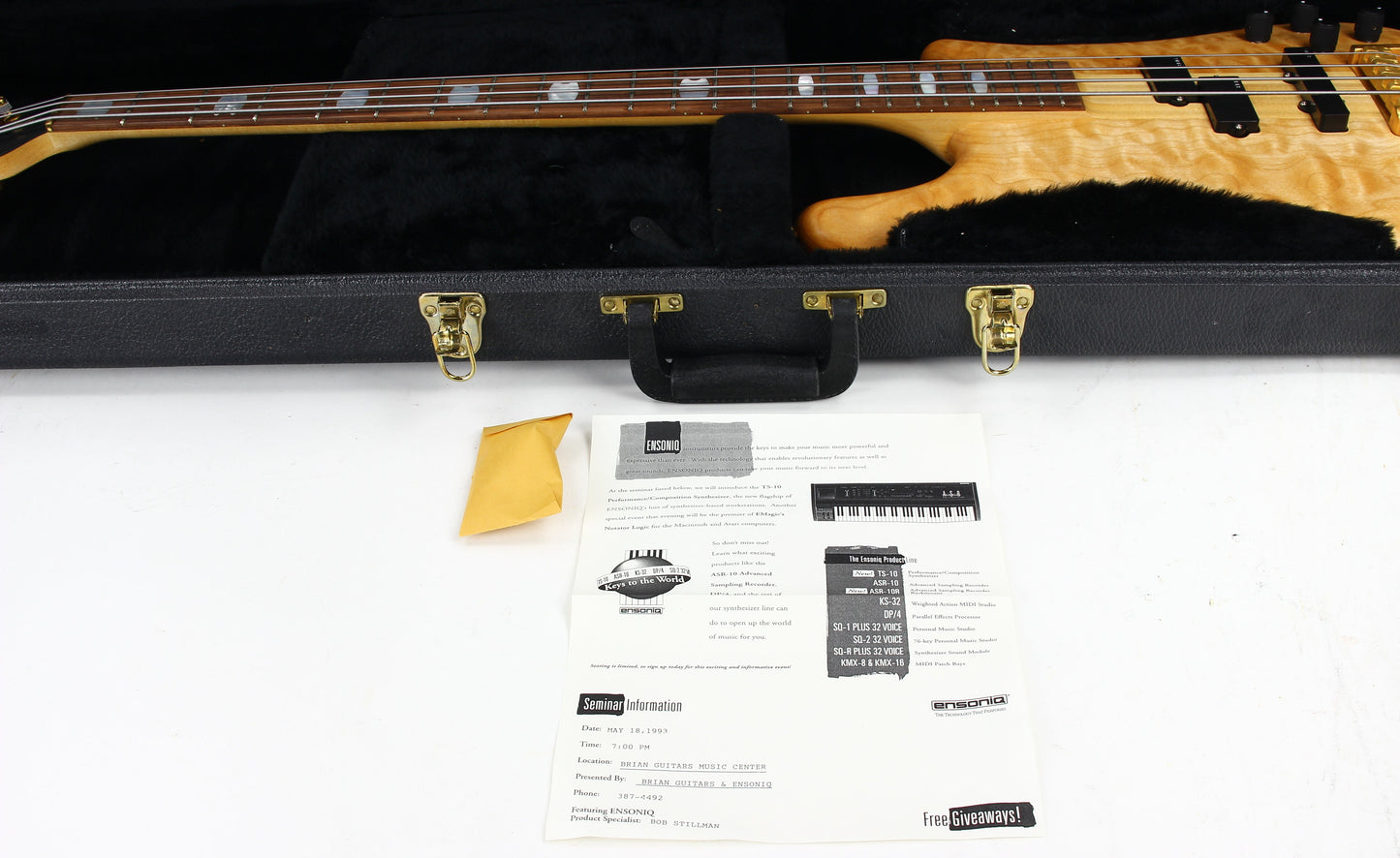 UNPLAYED! 1993 USA Stuart Spector Designs NS-4 Bass - SSD WOODSTOCK ERA, Neck-Through!