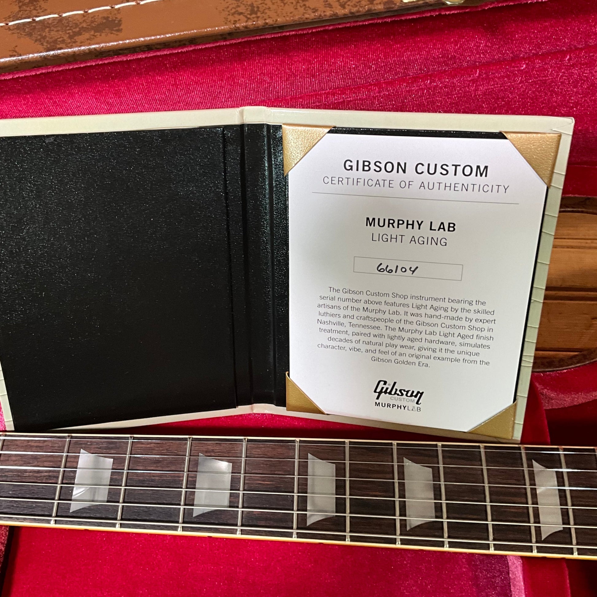 Gibson Custom 1956 Les Paul Standard Reissue Light Aged Electric Guitar - Gold