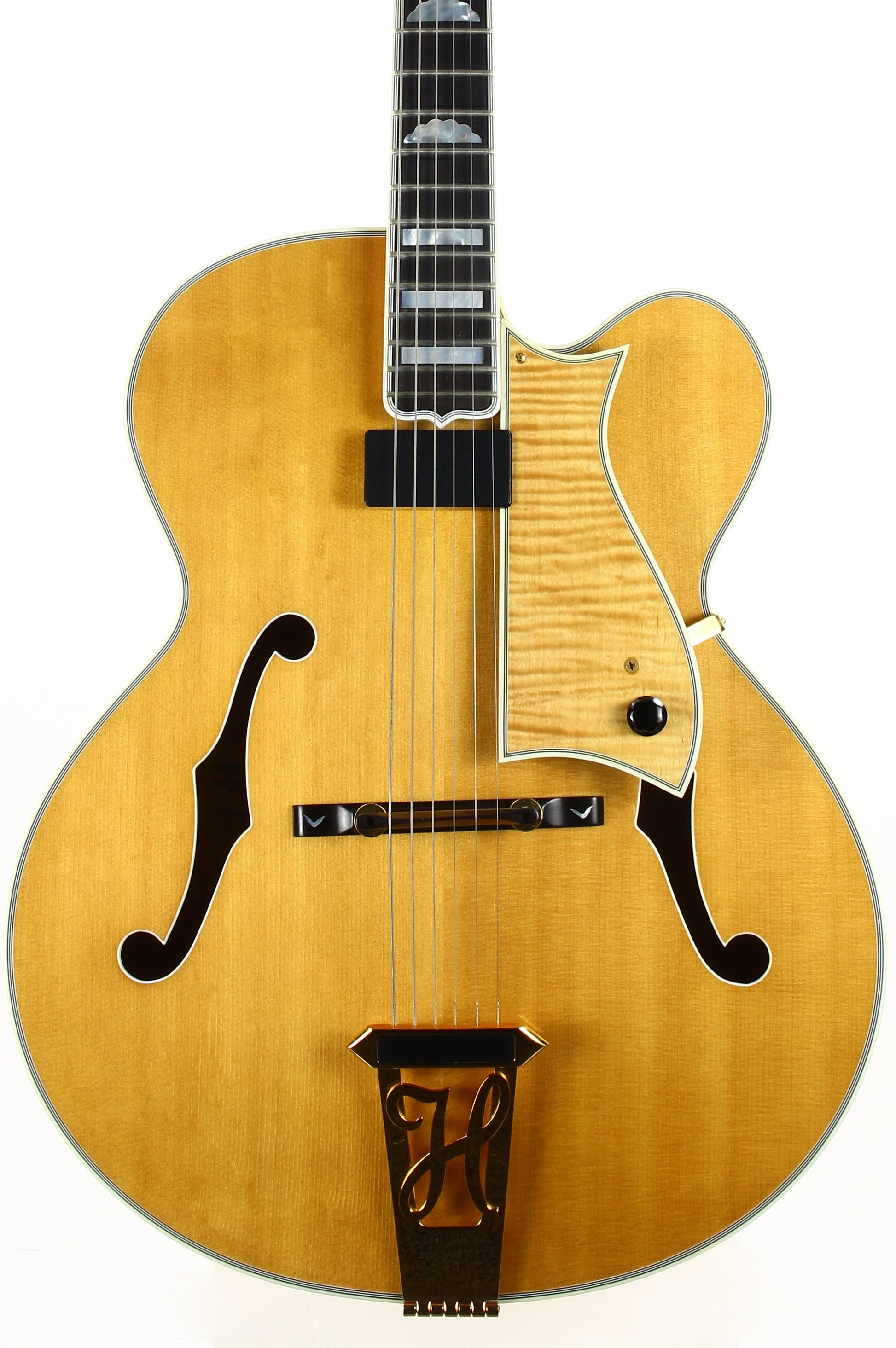 MINTY! 1999 Heritage Golden Eagle Antique Natural Jazz Carved Archtop Electric Guitar -- L-5 Wes, Floating Pickup!