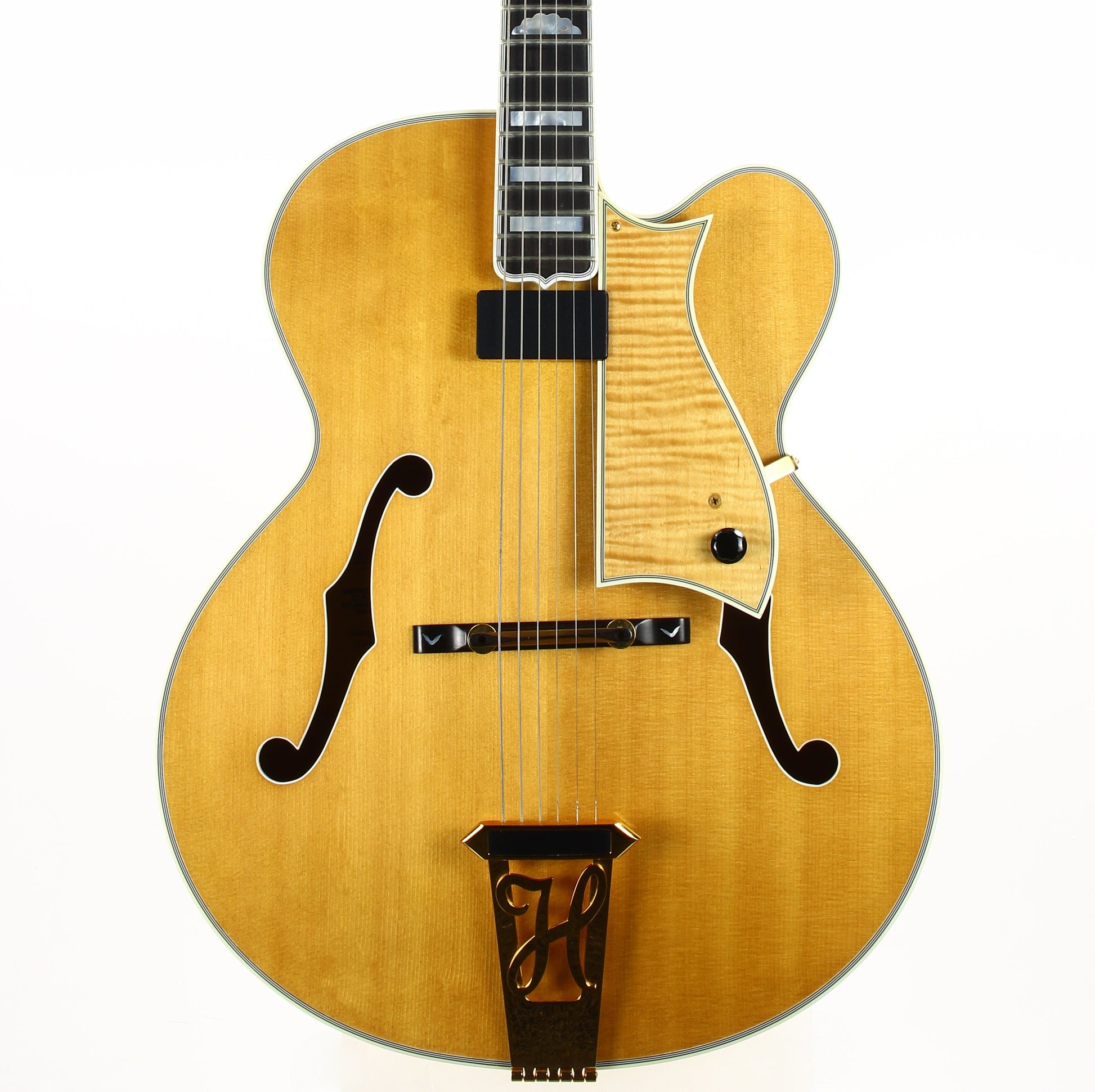 MINTY! 1999 Heritage Golden Eagle Antique Natural Jazz Carved Archtop Electric Guitar -- L-5 Wes, Floating Pickup!