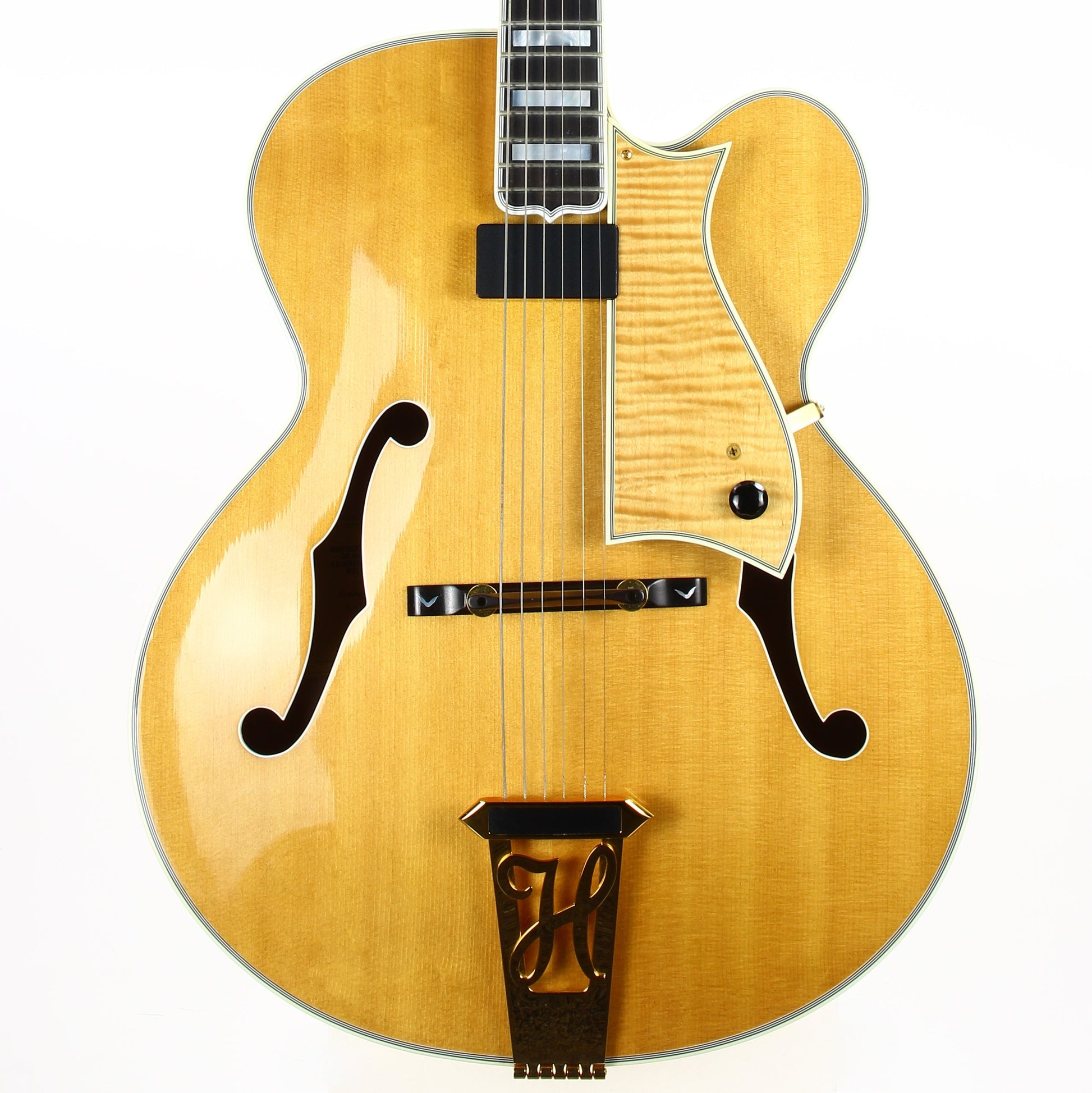 MINTY! 1999 Heritage Golden Eagle Antique Natural Jazz Carved Archtop Electric Guitar -- L-5 Wes, Floating Pickup!