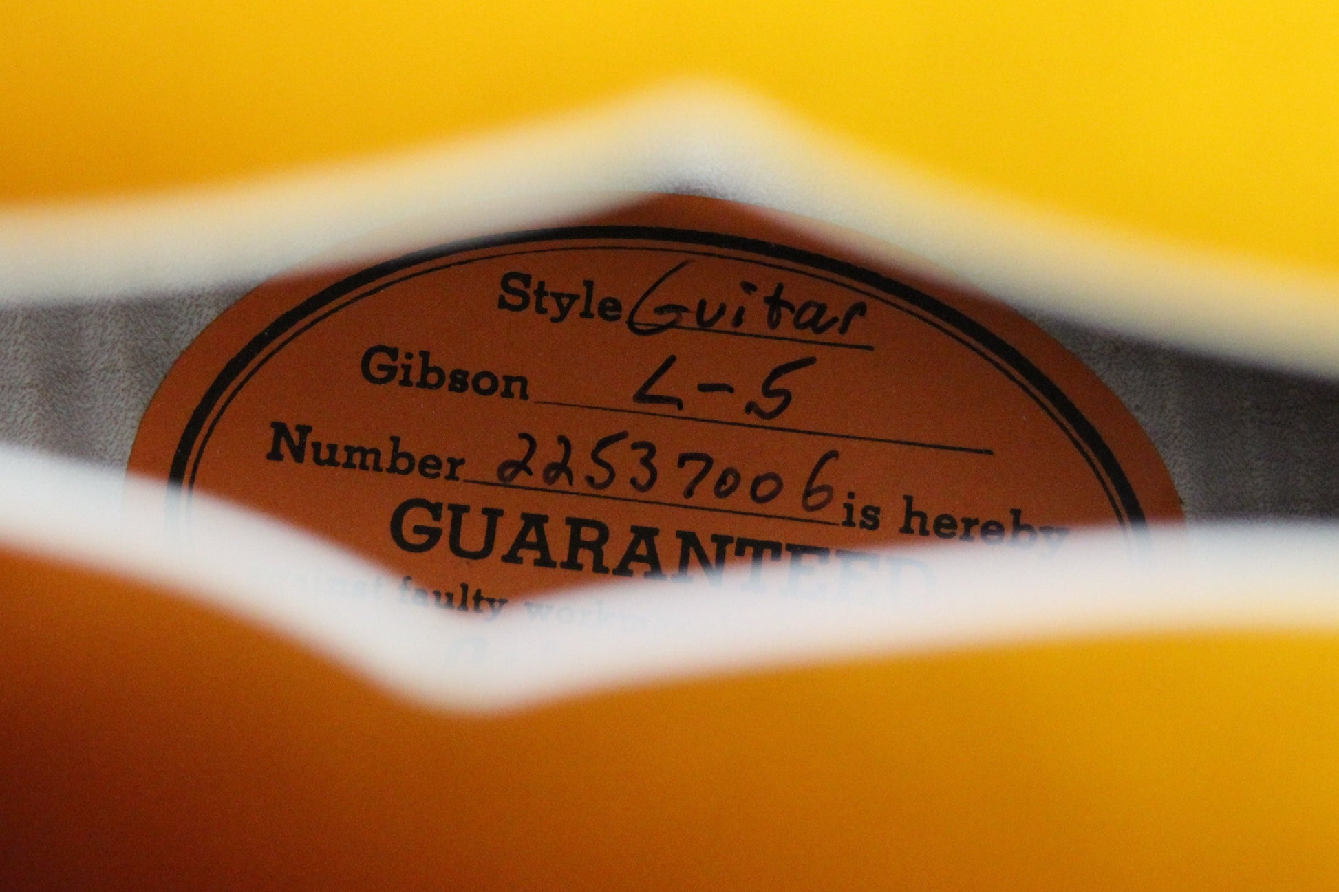 2007 Gibson Custom Shop L-5 CES Sunburst James Hutchins Archtop Jazz L5 Electric Guitar - CLEAN!