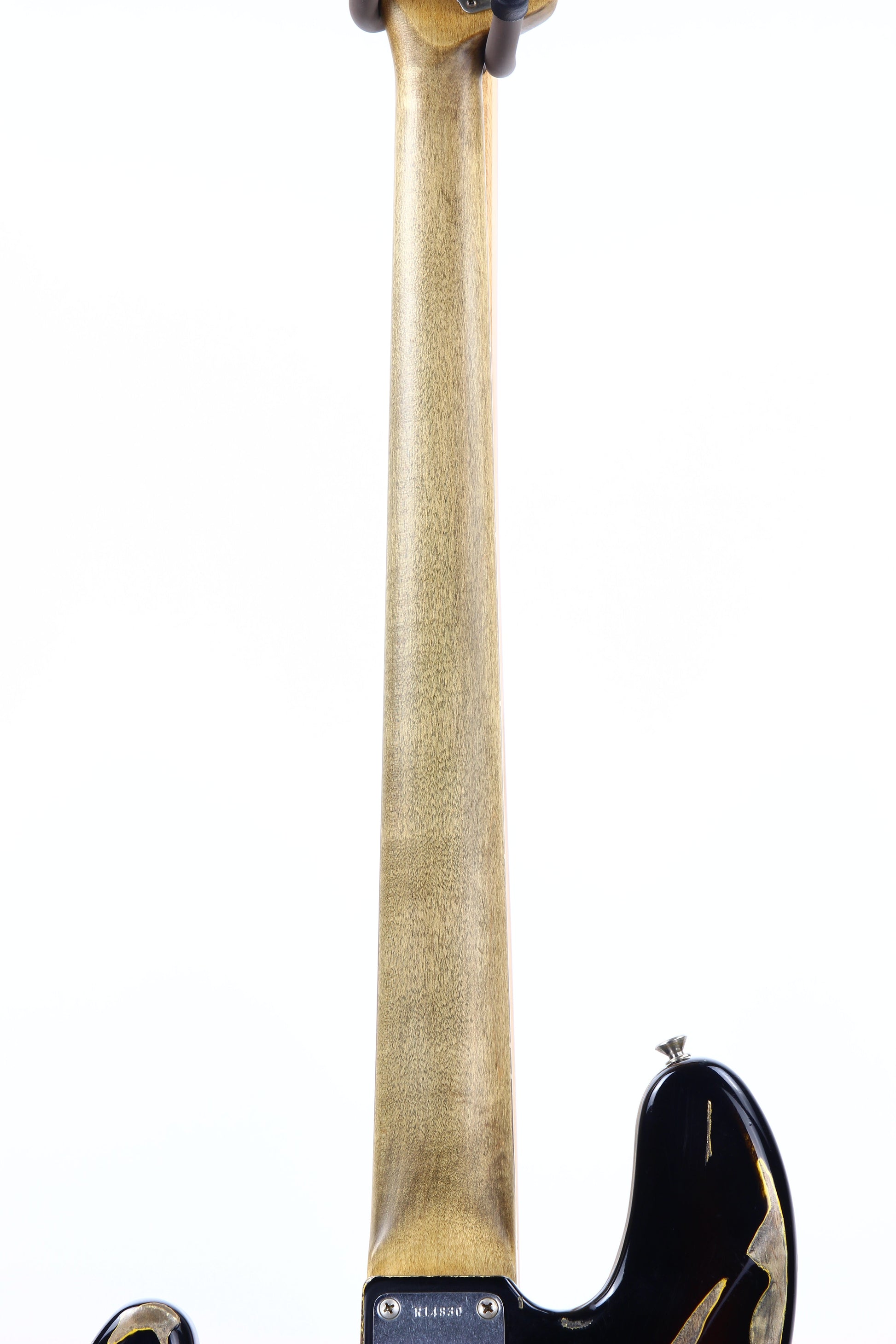 2006 Fender Custom Shop Jaco Pastorius Heavy Relic Jazz Bass Fretless Guitar - Sunburst, EXOTIC FINGERBOARD!