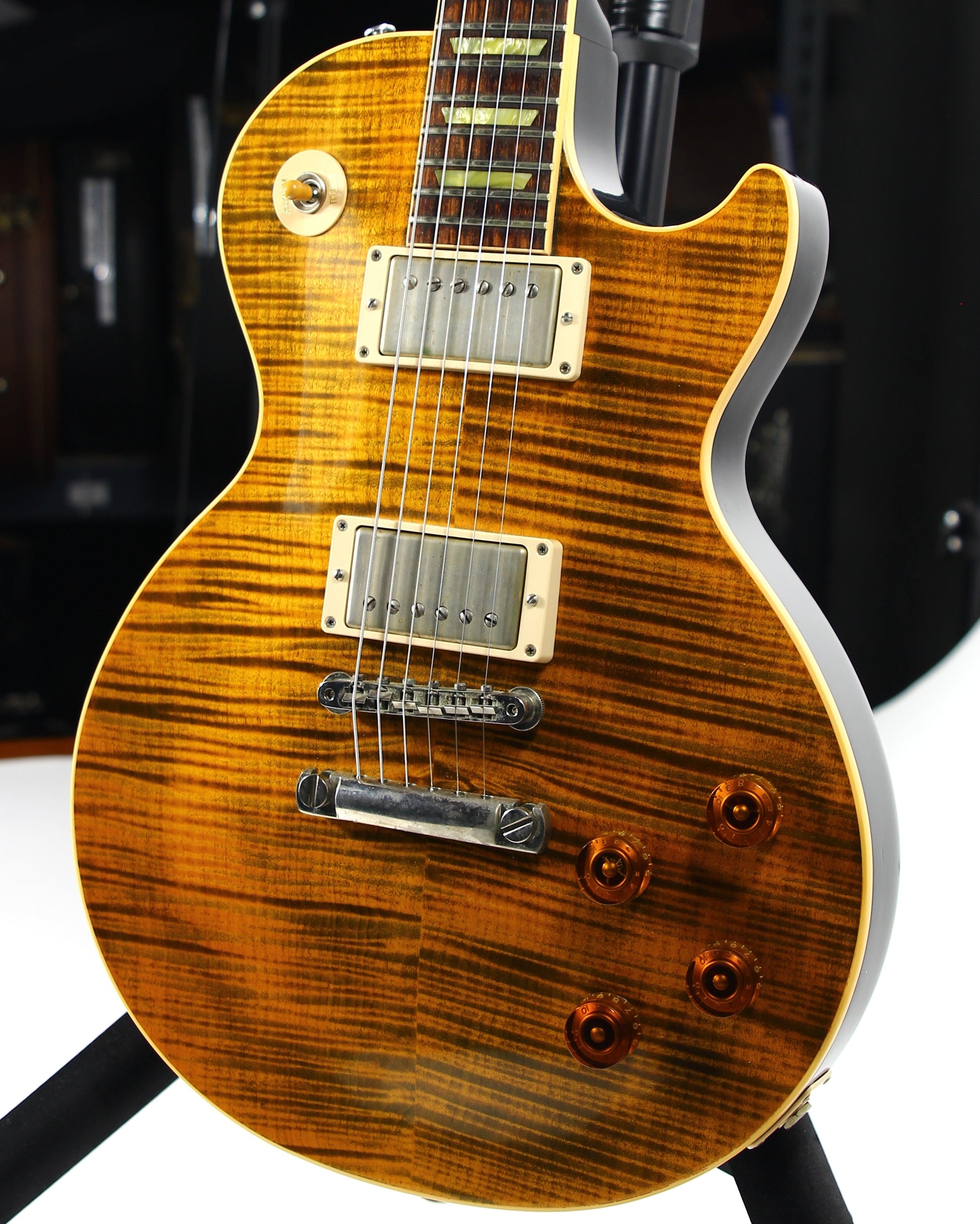 2008 Gibson Custom Shop Joe Perry BONEYARD '59 Les Paul Green Tiger Flame - Reissue 1959 R9