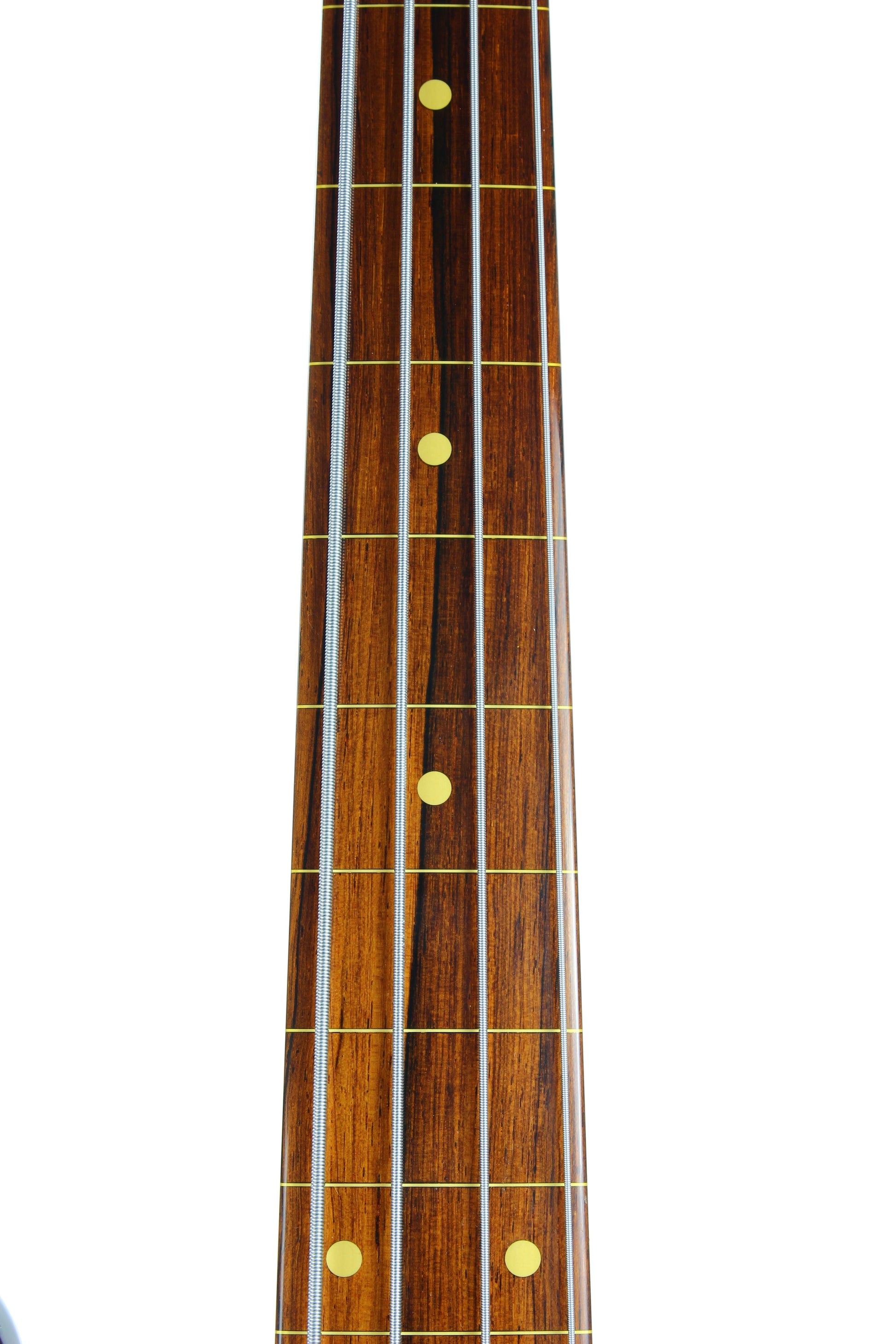 2006 Fender Custom Shop Jaco Pastorius Heavy Relic Jazz Bass Fretless Guitar - Sunburst, EXOTIC FINGERBOARD!