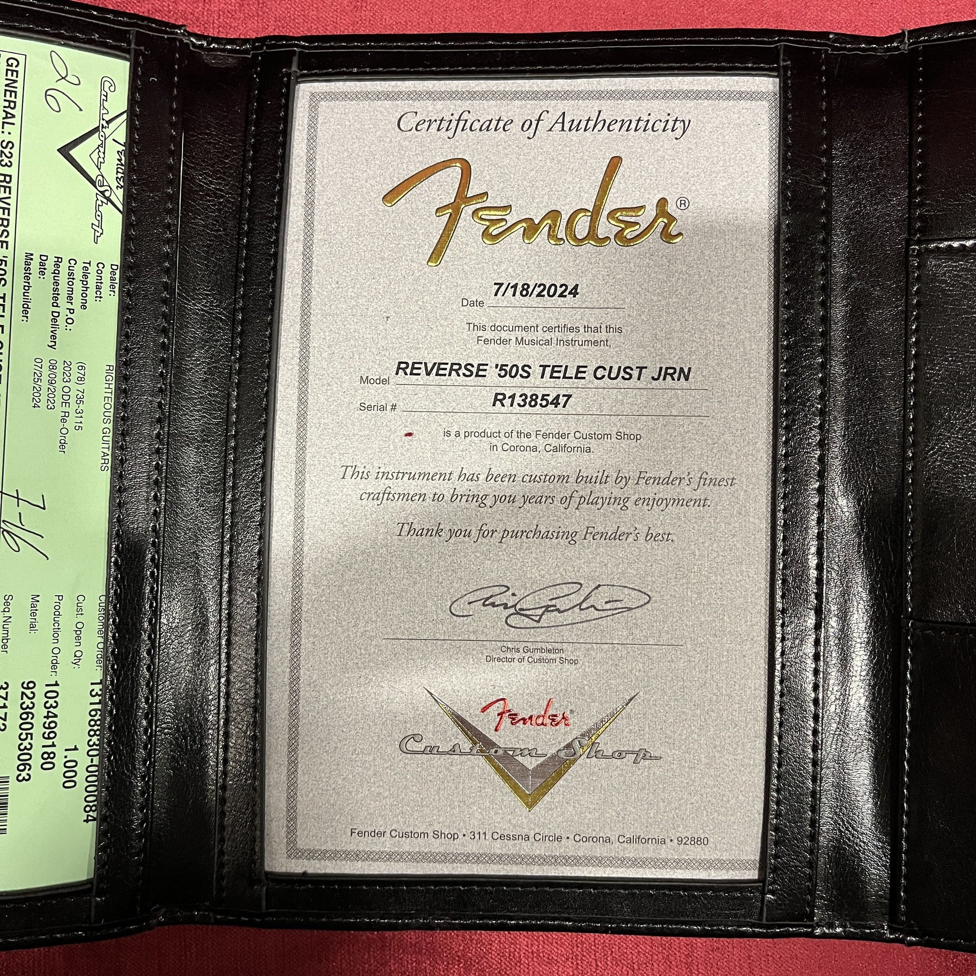 Fender Custom Shop Limited Reverse 1950's Telecaster Custom Relic - Faded Aged Purple Metallic