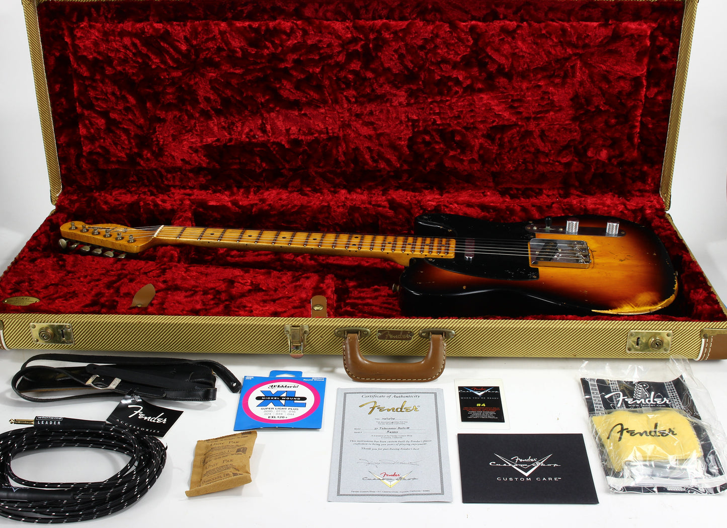 NAMM SHOW! 2009 Fender Custom Shop MASTERBUILT '57 Telecaster Heavy Relic Yuriy Shishkov -- 2-Tone Sunburst 1957