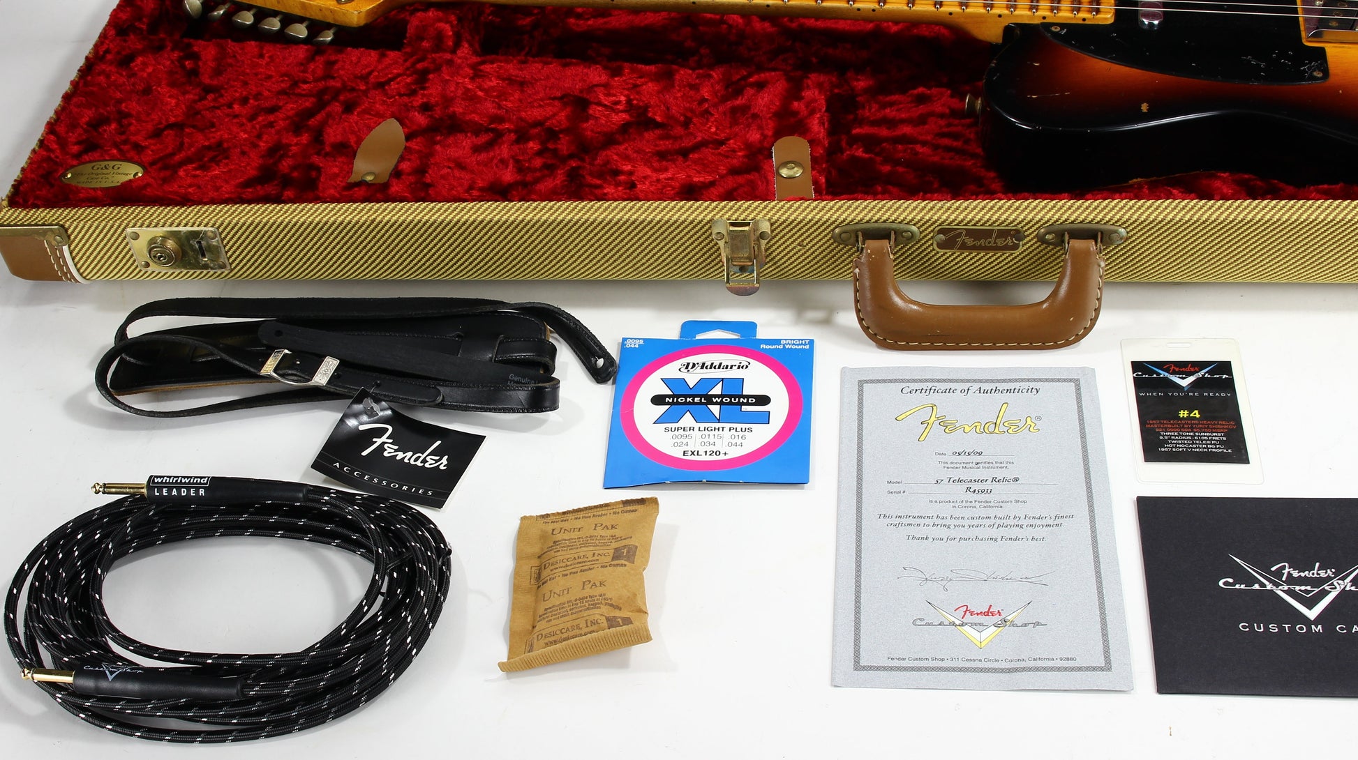 NAMM SHOW! 2009 Fender Custom Shop MASTERBUILT '57 Telecaster Heavy Relic Yuriy Shishkov -- 2-Tone Sunburst 1957