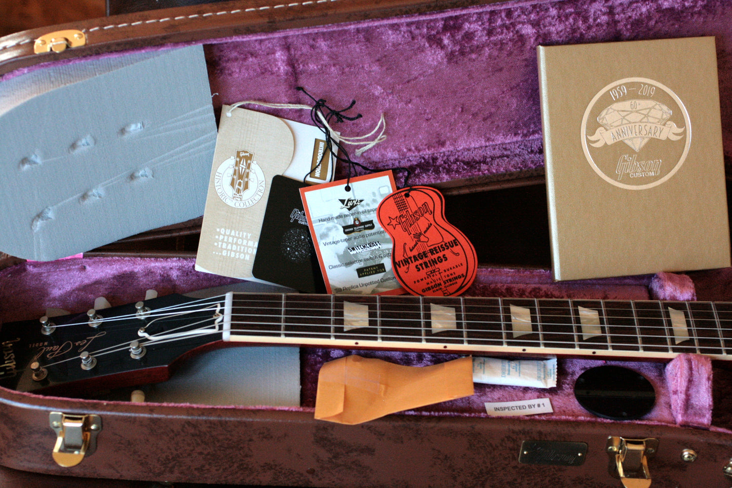 2019 Gibson 1959 Les Paul 60TH ANNIVERSARY Historic Reissue R9 59 Custom Shop Cherry Tea Burst
