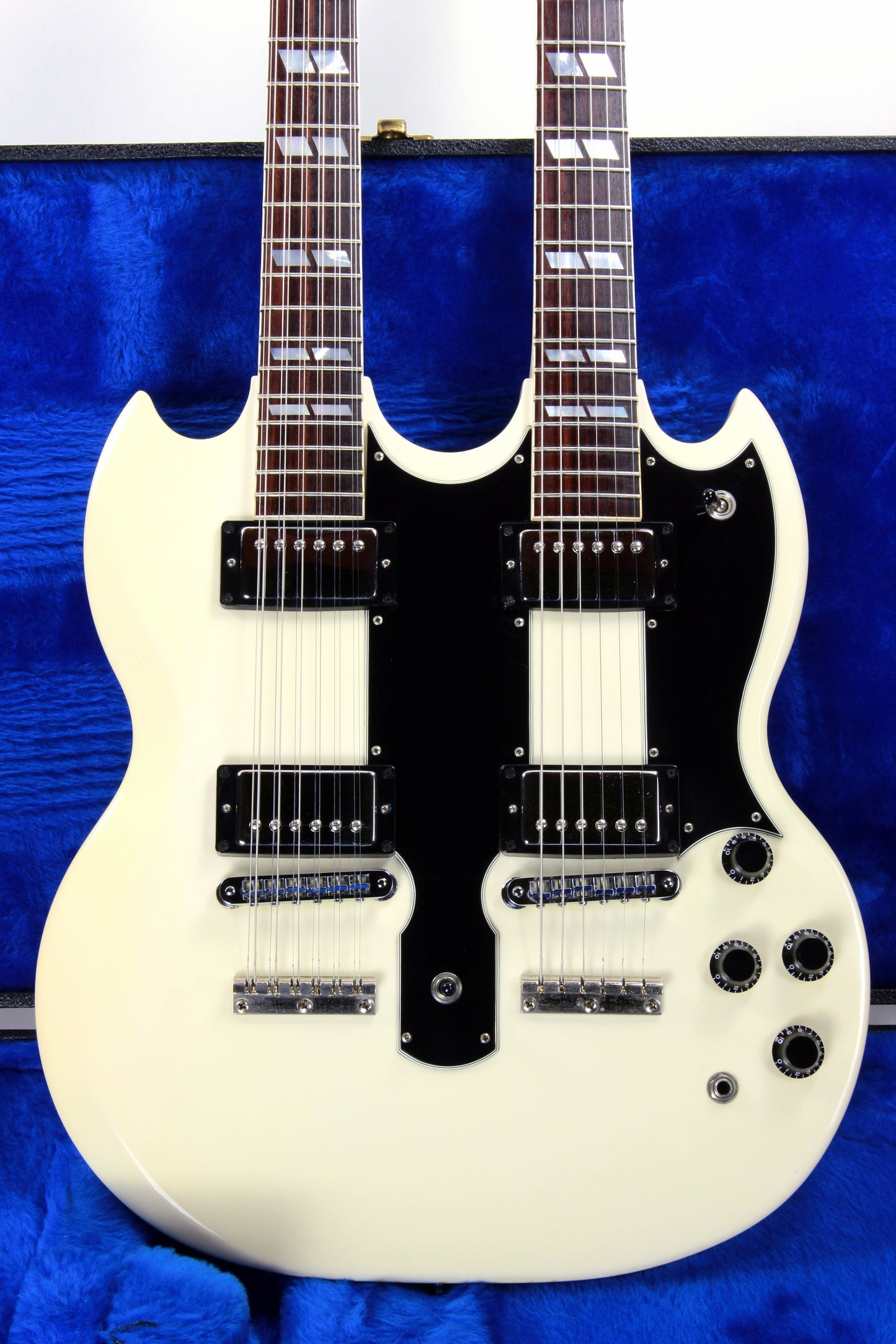 1987 Gibson EDS-1275 Doubleneck SG Alpine White 6/12 - Don Felder Alex Lifeson Vibes
