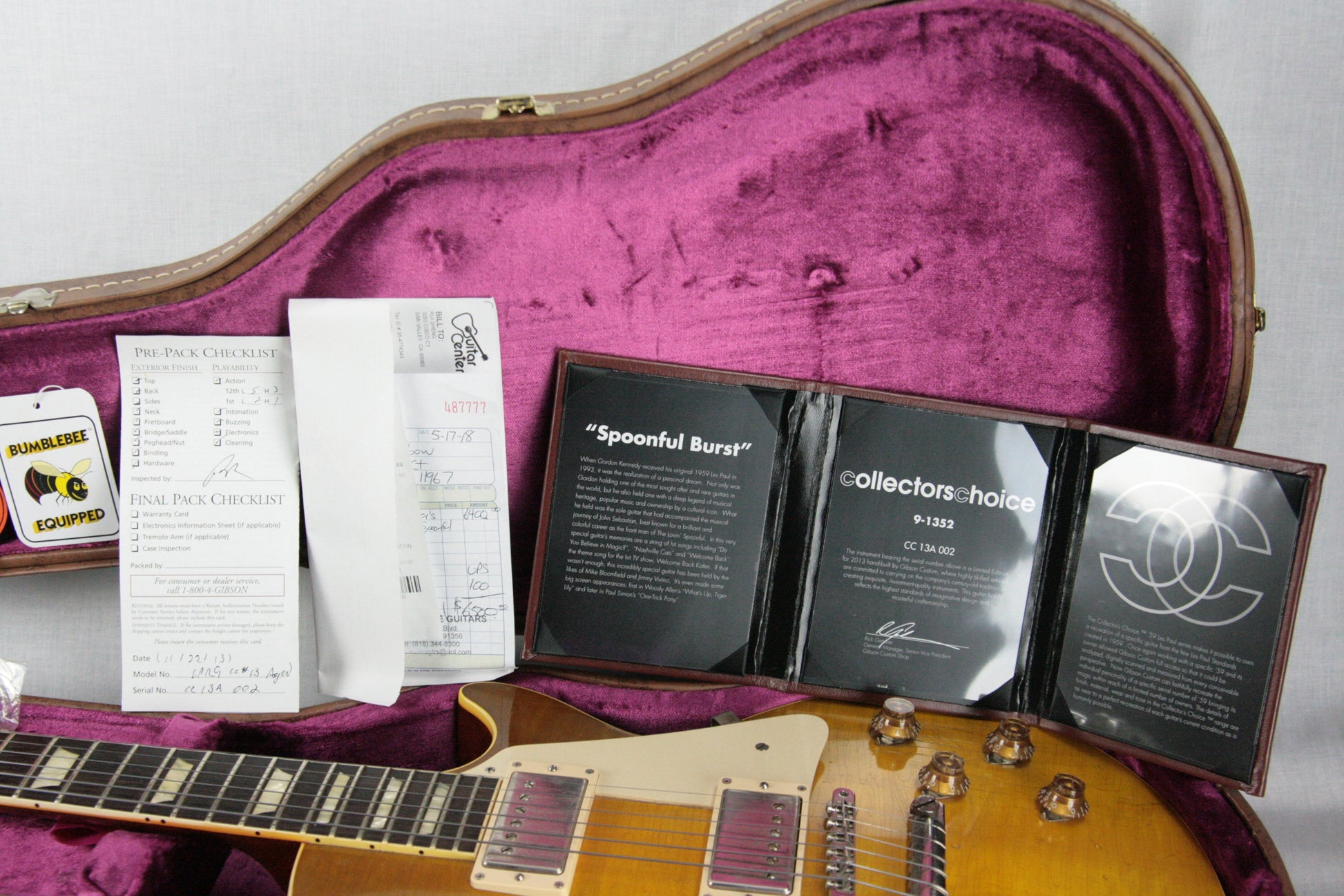 1959 Gibson Les Paul Collector's Choice CC#13 Spoonful Burst Murphy Aged R9 59 Reissue