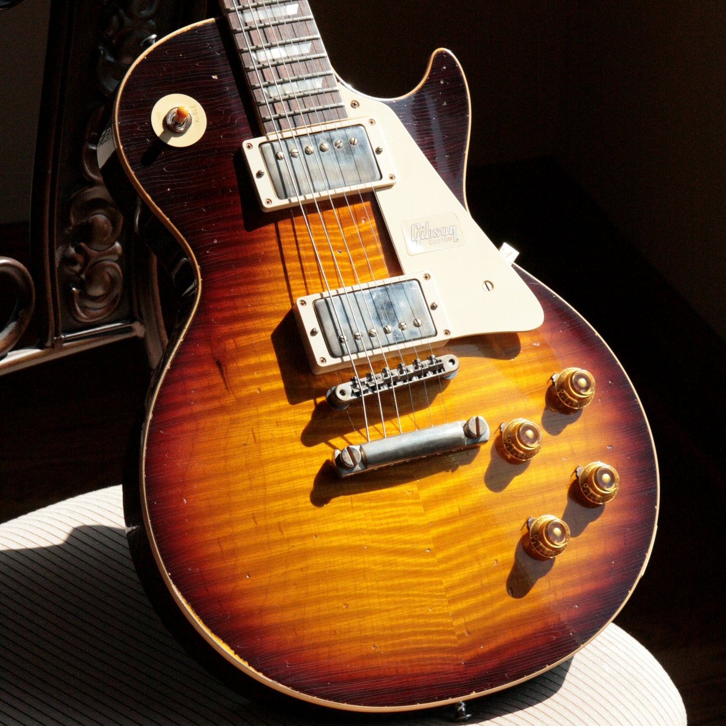 2018 Gibson 1959 HEAVY AGED Bourbon Burst Les Paul Reissue! R9 59 Duane Allman