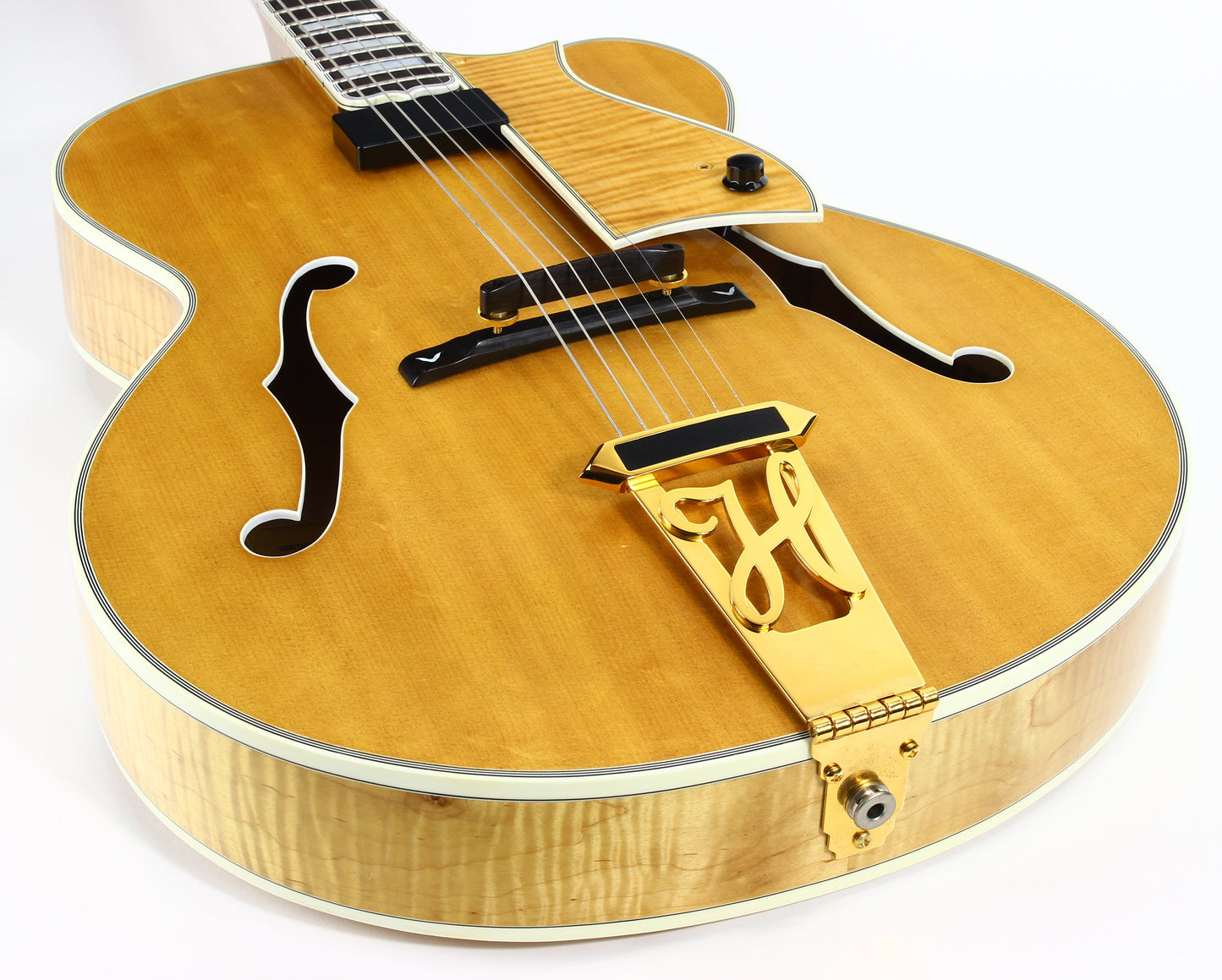 MINTY! 1999 Heritage Golden Eagle Antique Natural Jazz Carved Archtop Electric Guitar -- L-5 Wes, Floating Pickup!