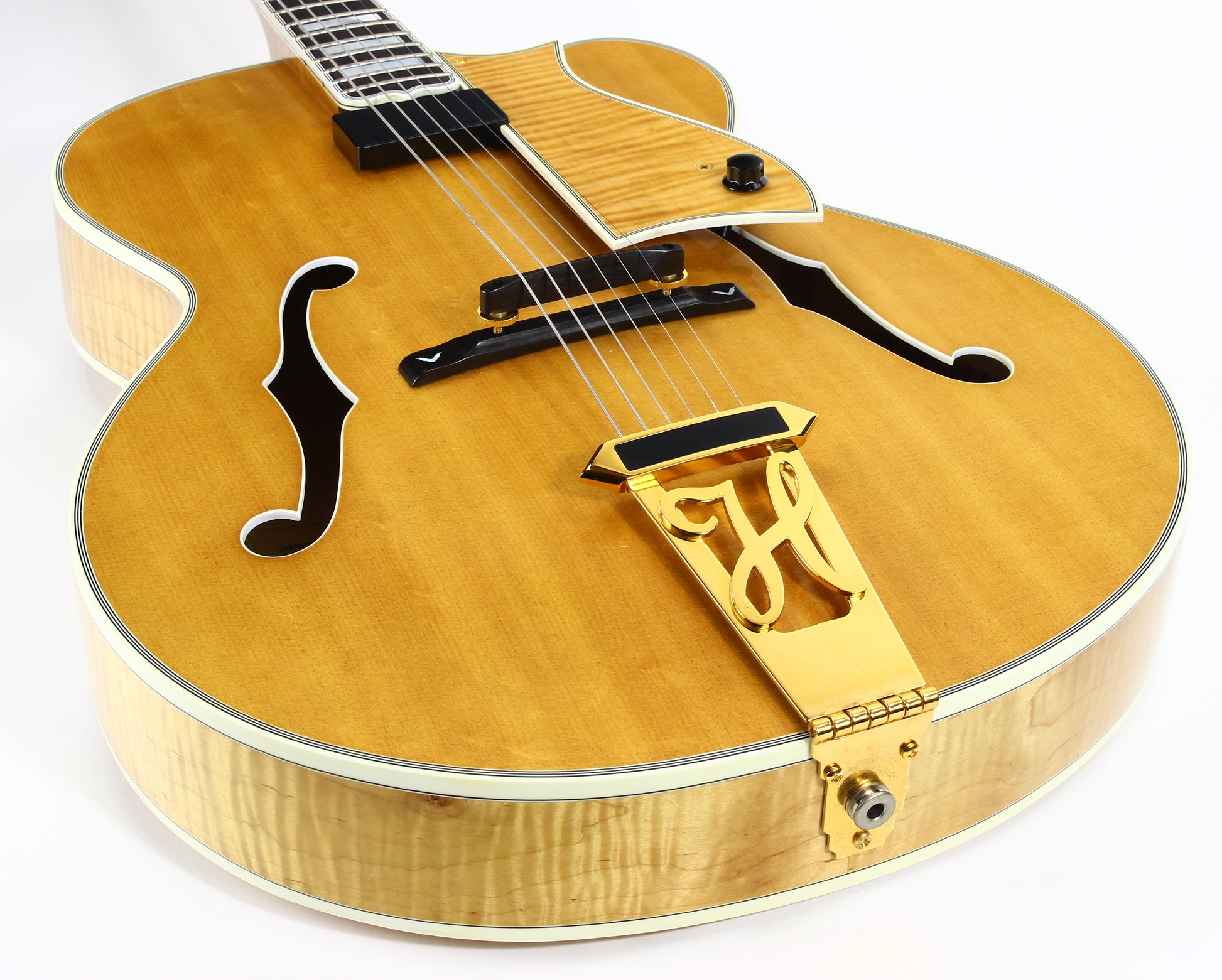MINTY! 1999 Heritage Golden Eagle Antique Natural Jazz Carved Archtop Electric Guitar -- L-5 Wes, Floating Pickup!