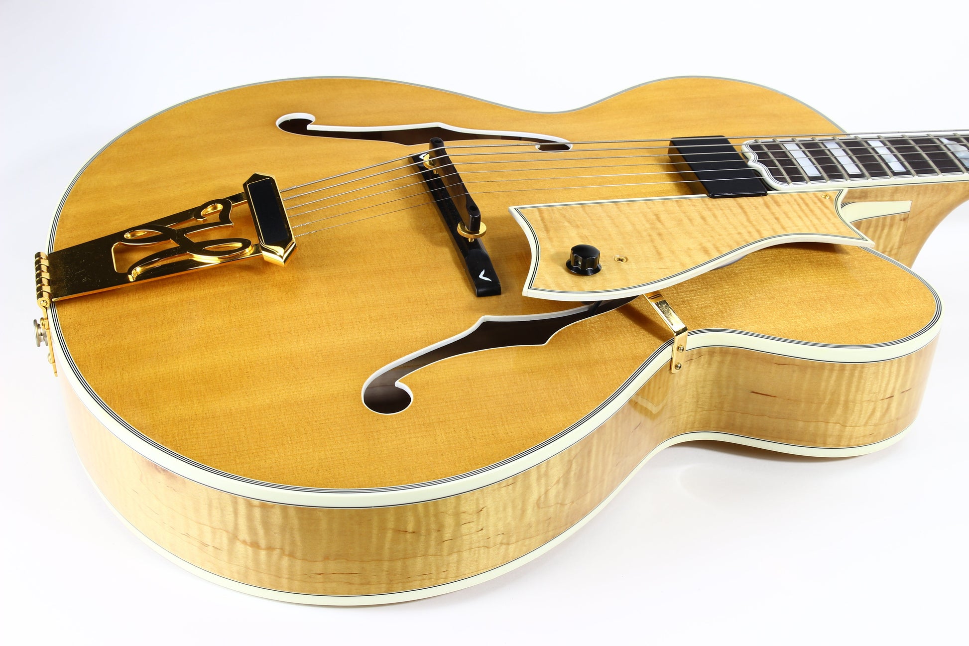 MINTY! 1999 Heritage Golden Eagle Antique Natural Jazz Carved Archtop Electric Guitar -- L-5 Wes, Floating Pickup!