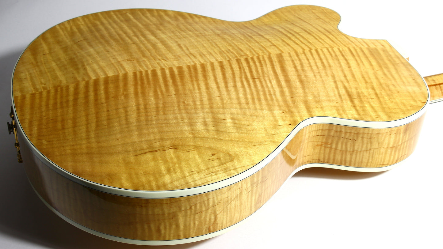 MINTY! 1999 Heritage Golden Eagle Antique Natural Jazz Carved Archtop Electric Guitar -- L-5 Wes, Floating Pickup!