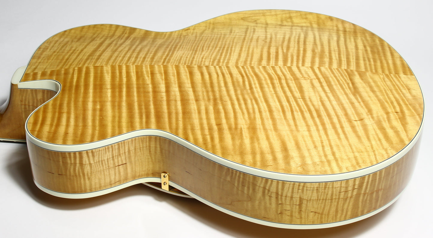 MINTY! 1999 Heritage Golden Eagle Antique Natural Jazz Carved Archtop Electric Guitar -- L-5 Wes, Floating Pickup!