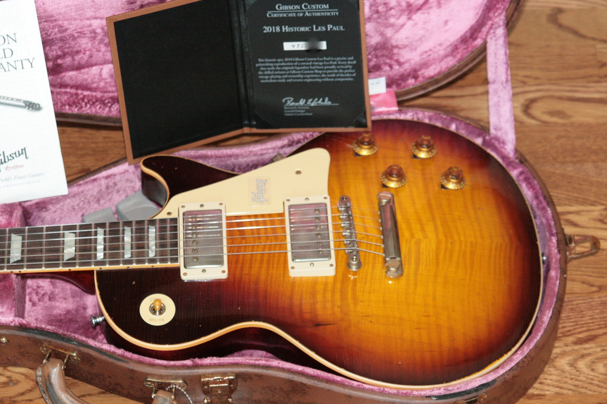 2018 Gibson 1959 HEAVY AGED Bourbon Burst Les Paul Reissue! R9 59 Duane Allman