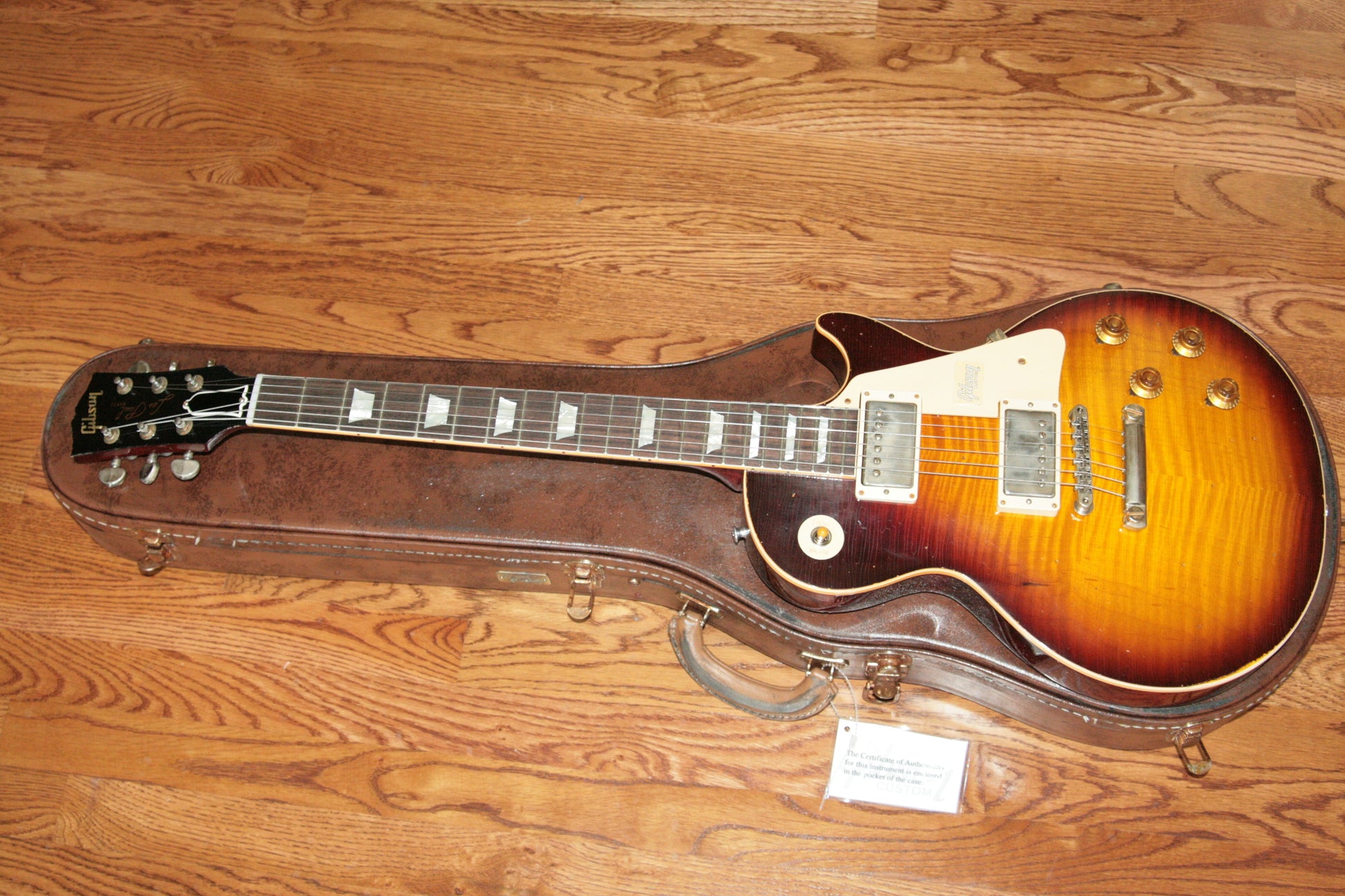 2018 Gibson 1959 HEAVY AGED Bourbon Burst Les Paul Reissue! R9 59 Duane Allman