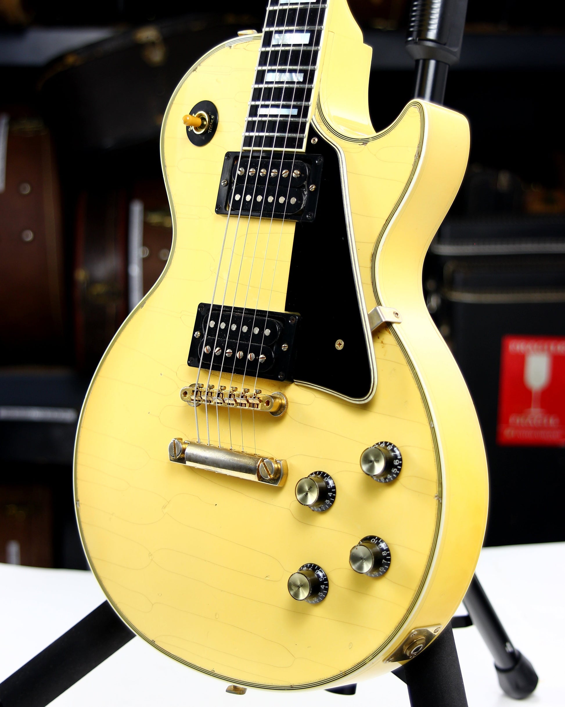 2008 Gibson Custom Shop 70's Les Paul Custom AGED - White, Black Stinger, Limited Edition, '74 Randy Rhoads/Steve Jones