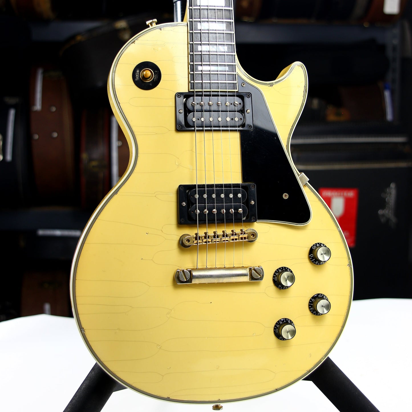 2008 Gibson Custom Shop 70's Les Paul Custom AGED - White, Black Stinger, Limited Edition, '74 Randy Rhoads/Steve Jones