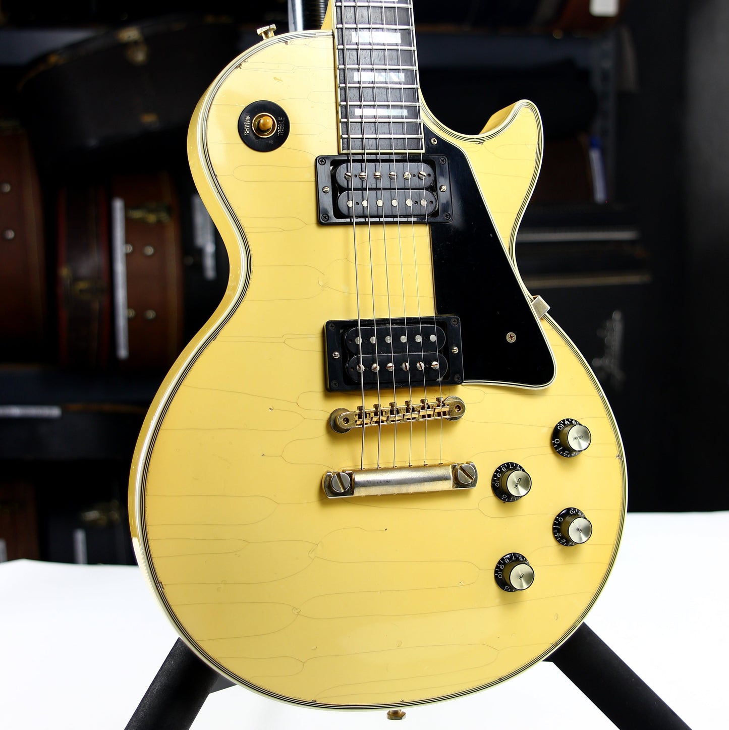 2008 Gibson Custom Shop 70's Les Paul Custom AGED - White, Black Stinger, Limited Edition, '74 Randy Rhoads/Steve Jones