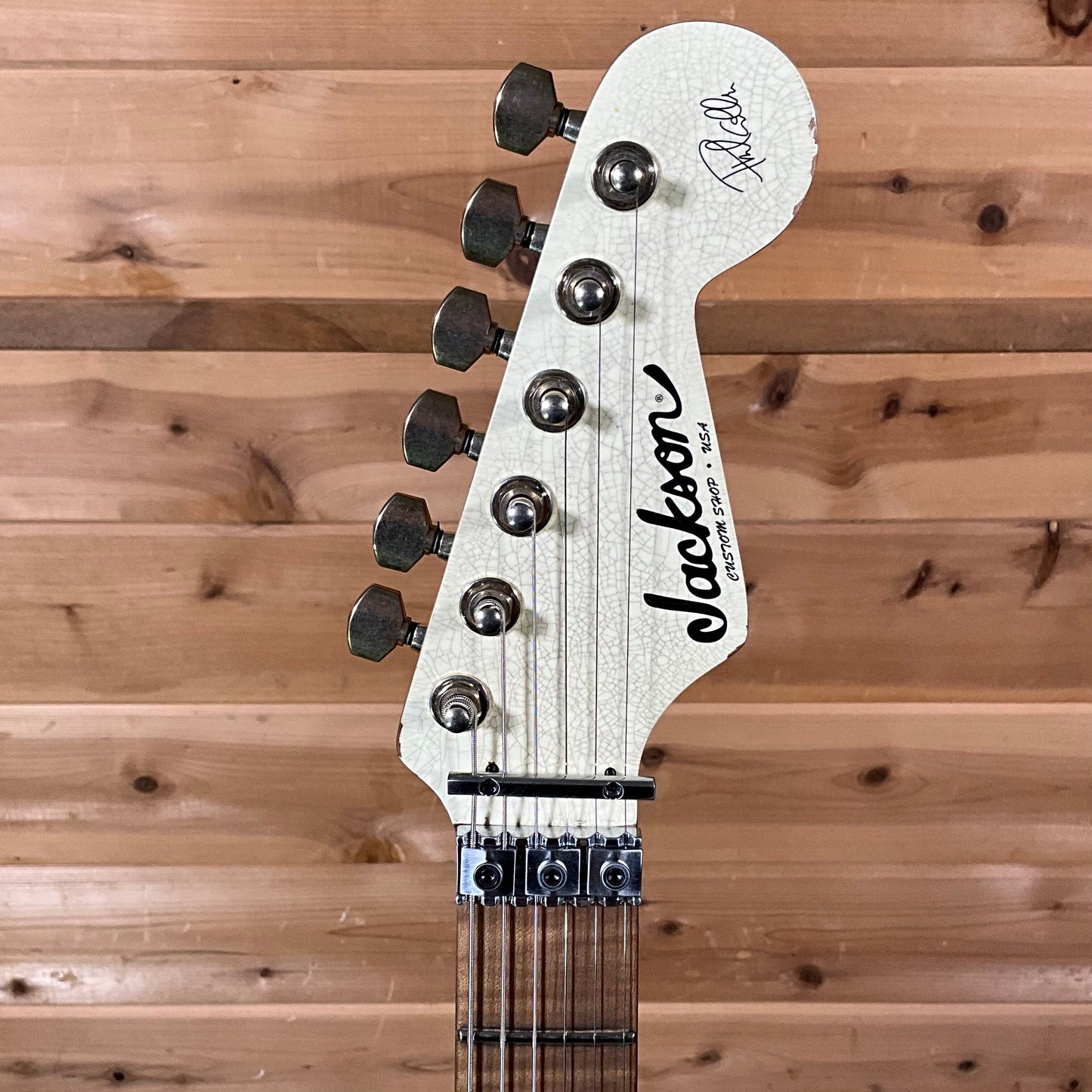 Jackson Custom Shop Phil Collins Signature Super Stratocaster Electric Guitar - Vanilla Shake