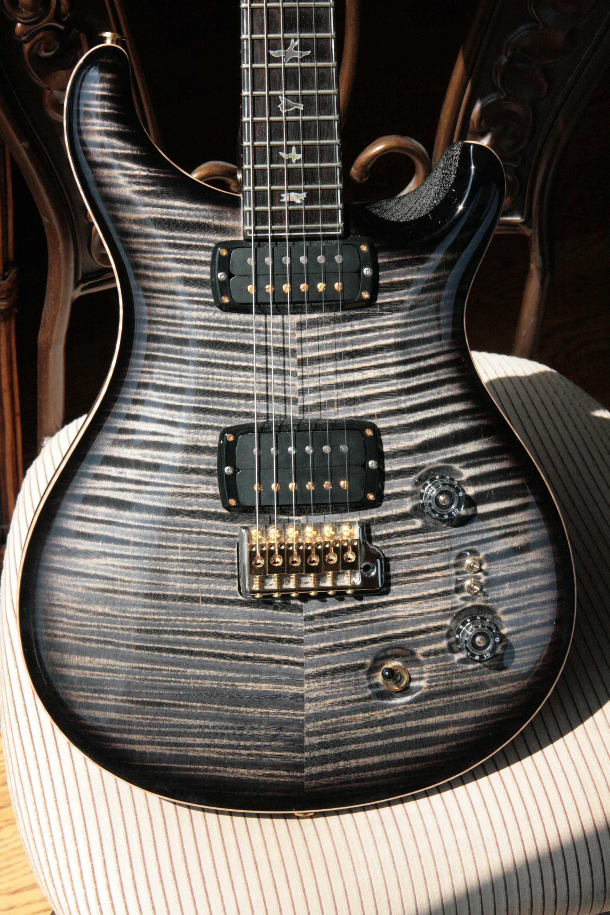 2017 PRS Private Stock 408 Signature! Paul Reed Smith INCREDIBLE TOP! African Blackwood Charcoal Smoked Burst
