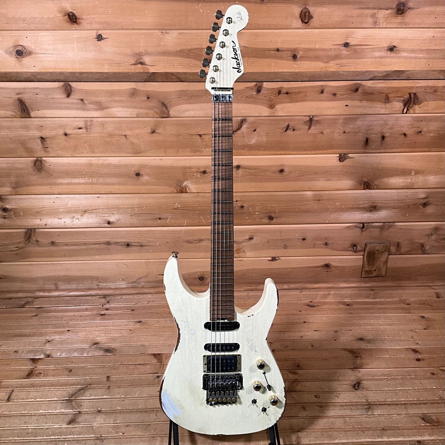 Jackson Custom Shop Phil Collins Signature Super Stratocaster Electric Guitar - Vanilla Shake